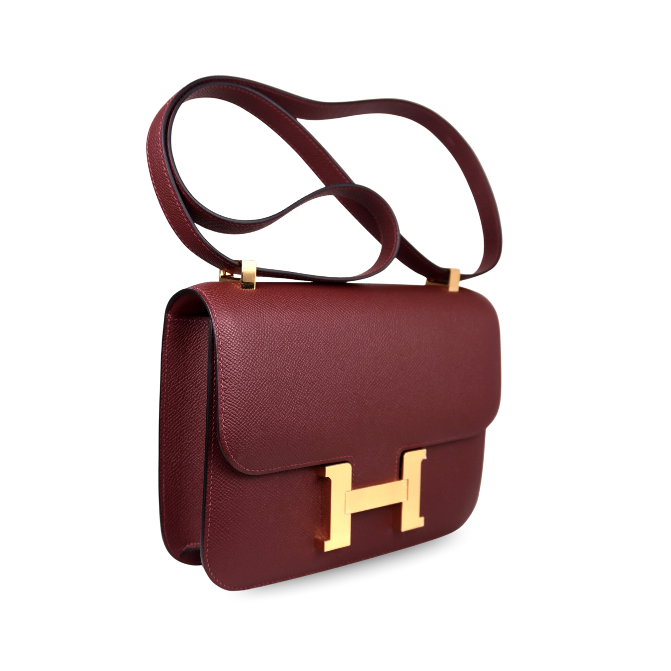 Hermès Constance 24 Rouge H Epsom with Gold Hardware