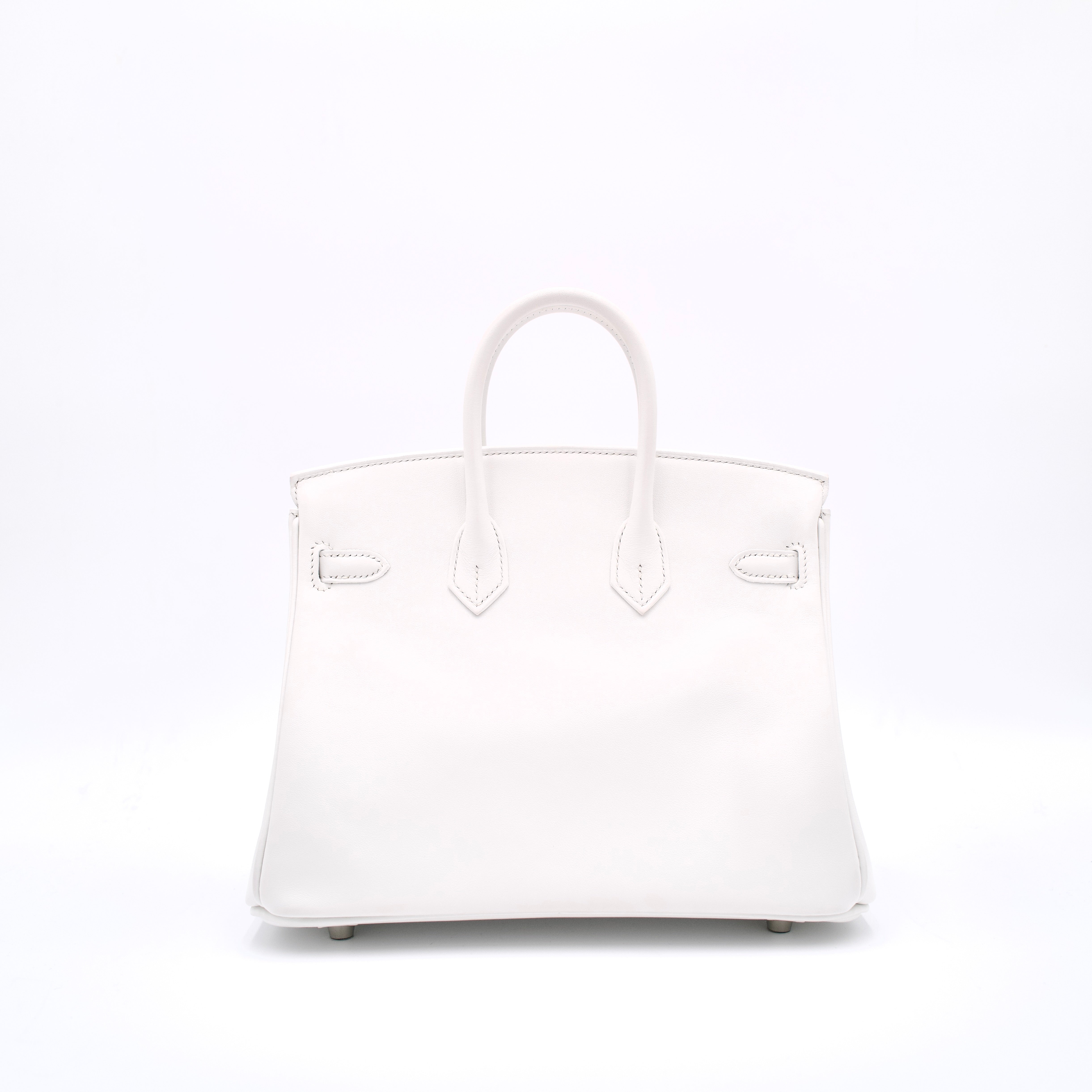 Hermès Birkin 25 White with Palladium Hardware