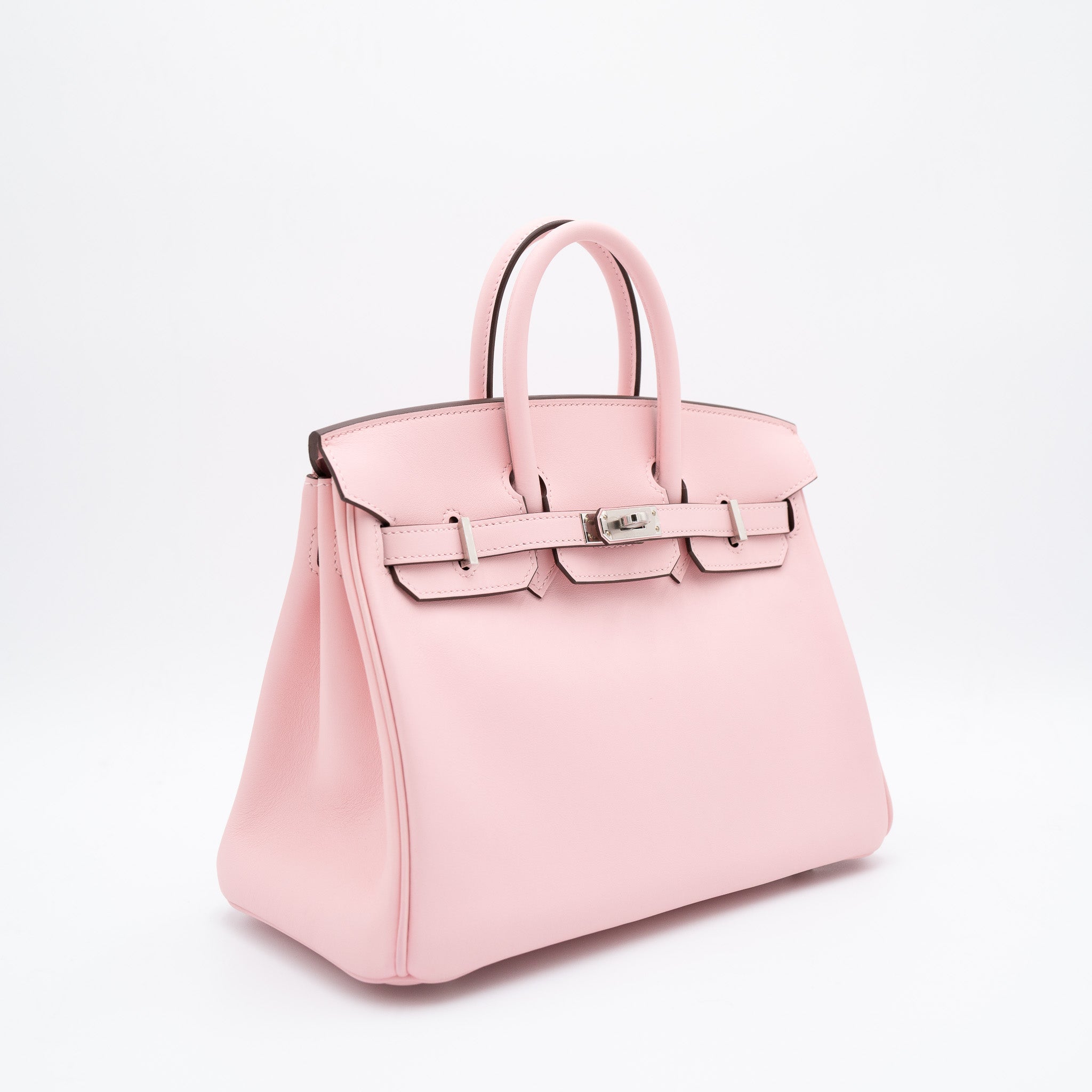 Hermès Birkin 25 Rose Sakura Swift with Palladium Hardware