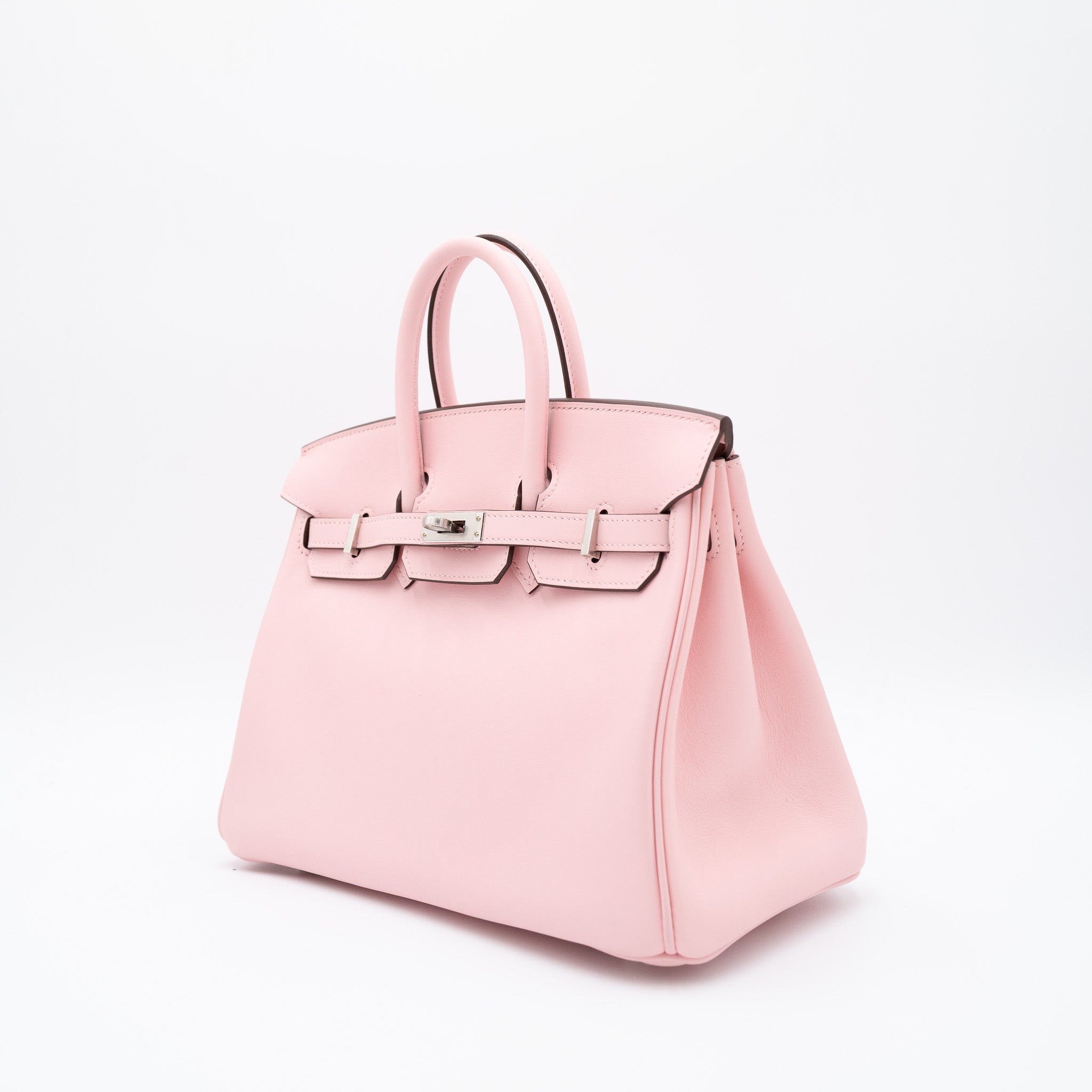 Hermès Birkin 25 Rose Sakura Swift with Palladium Hardware