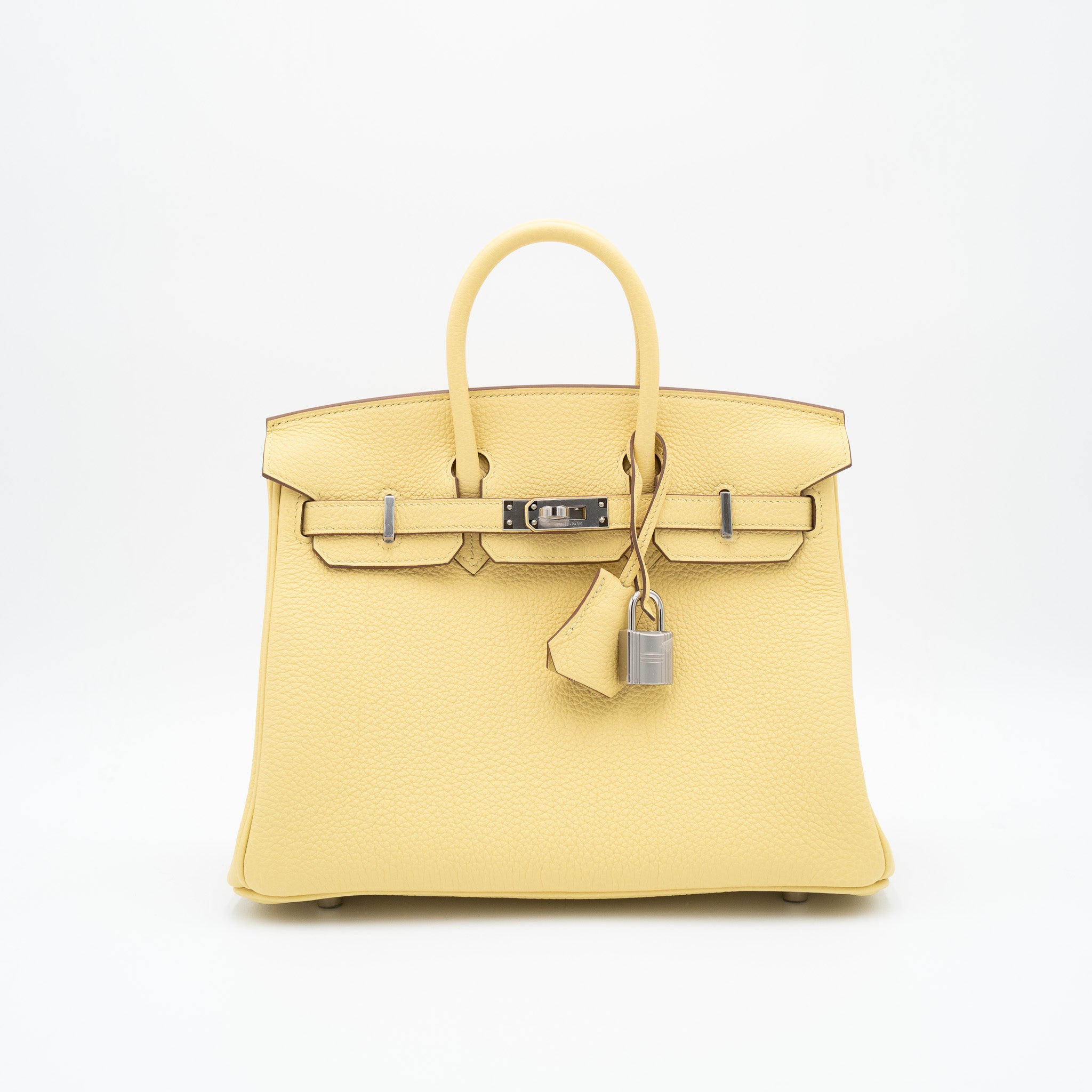 Hermès Birkin 25 Jaune Poussin with Palladium Hardware