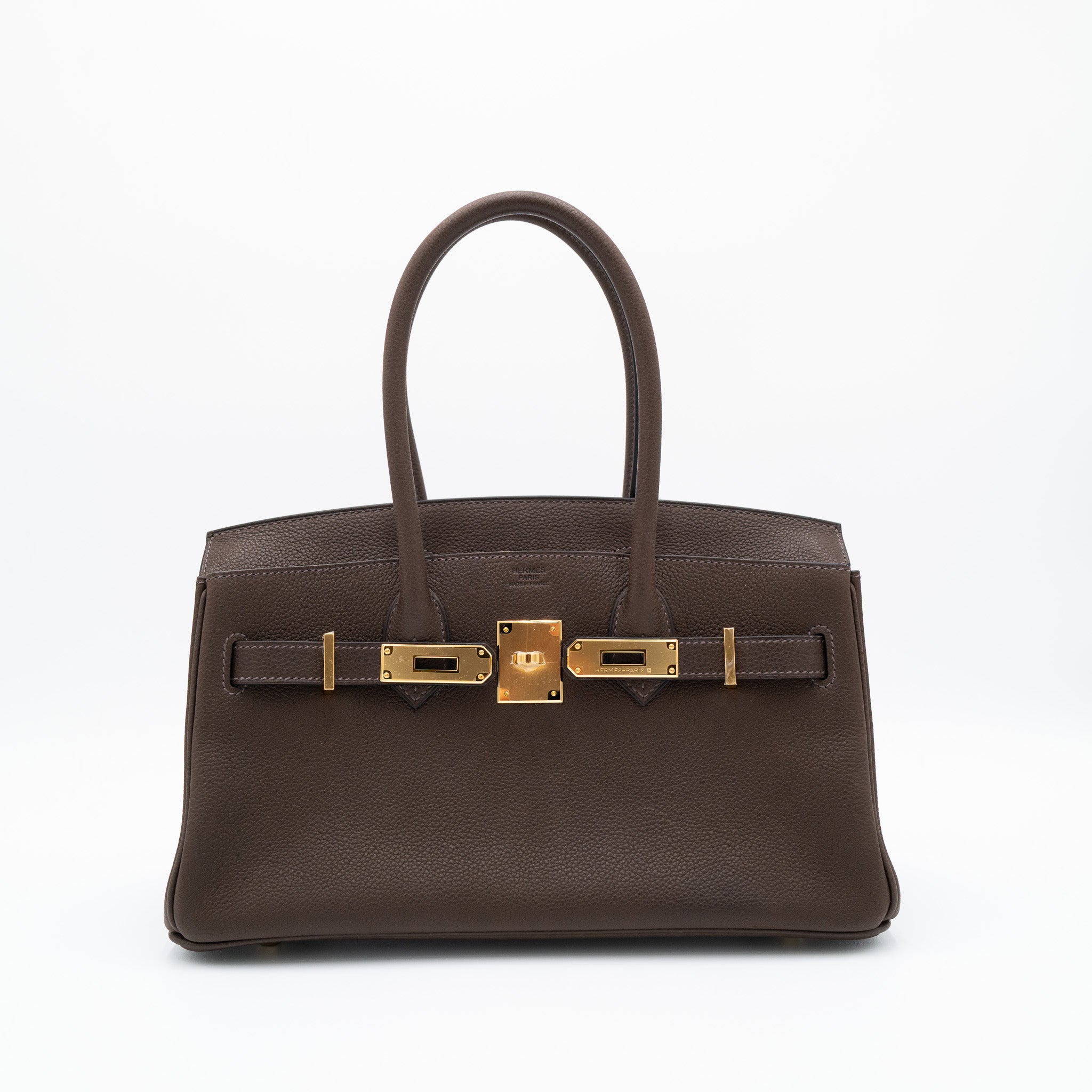 Hermès Birkin 29 Barenia Faubourg Ebene Gold Hardware