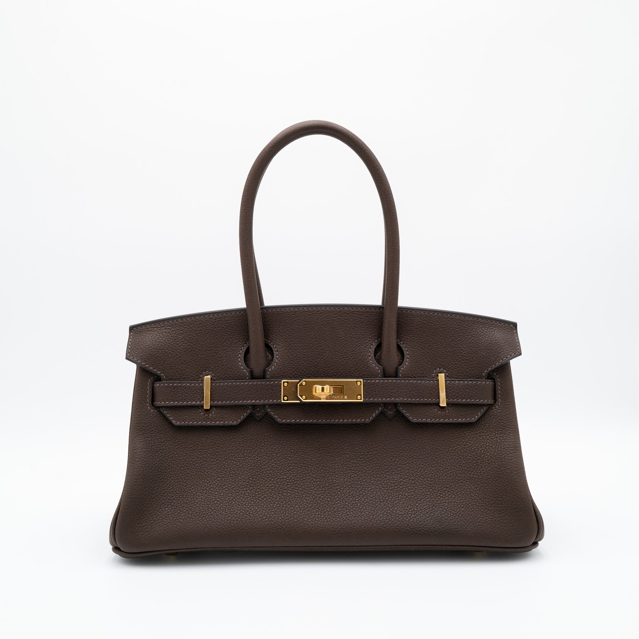 Hermès Birkin 29 Barenia Faubourg Ebene Gold Hardware