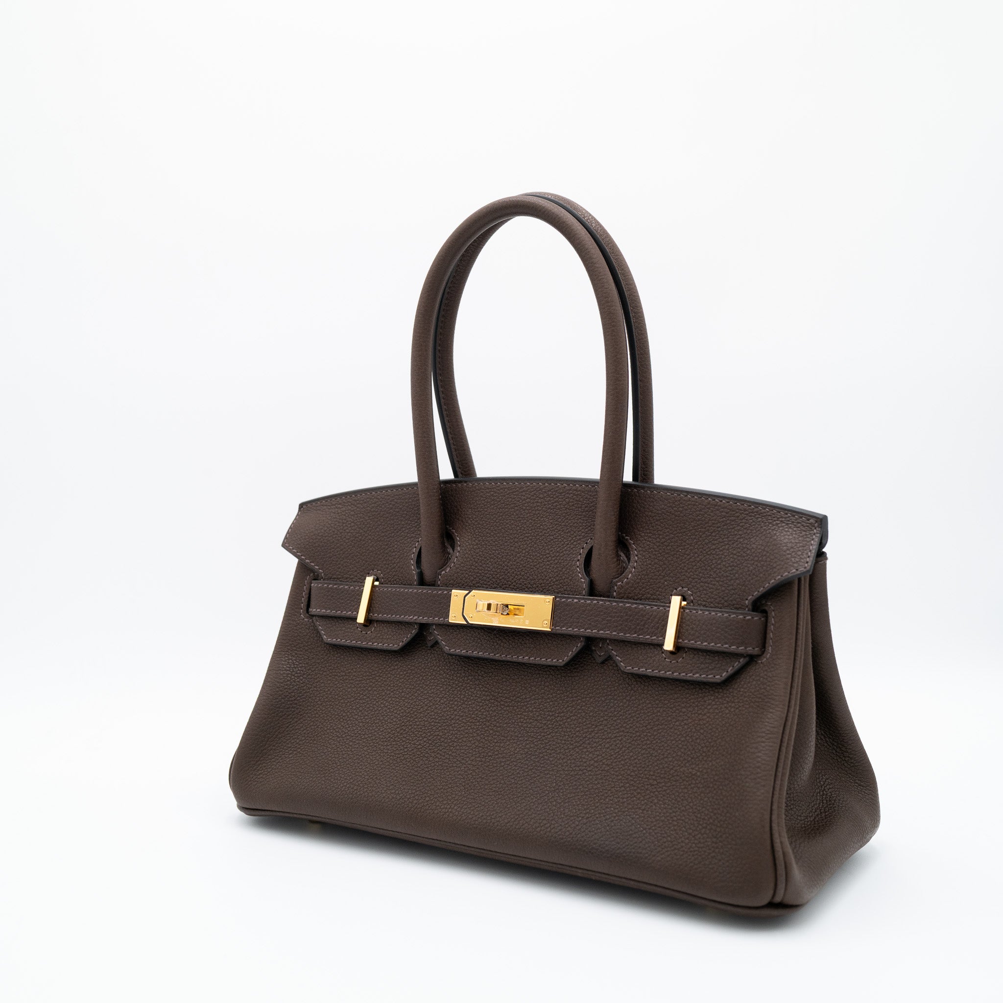 Hermès Birkin 29 Barenia Faubourg Ebene Gold Hardware
