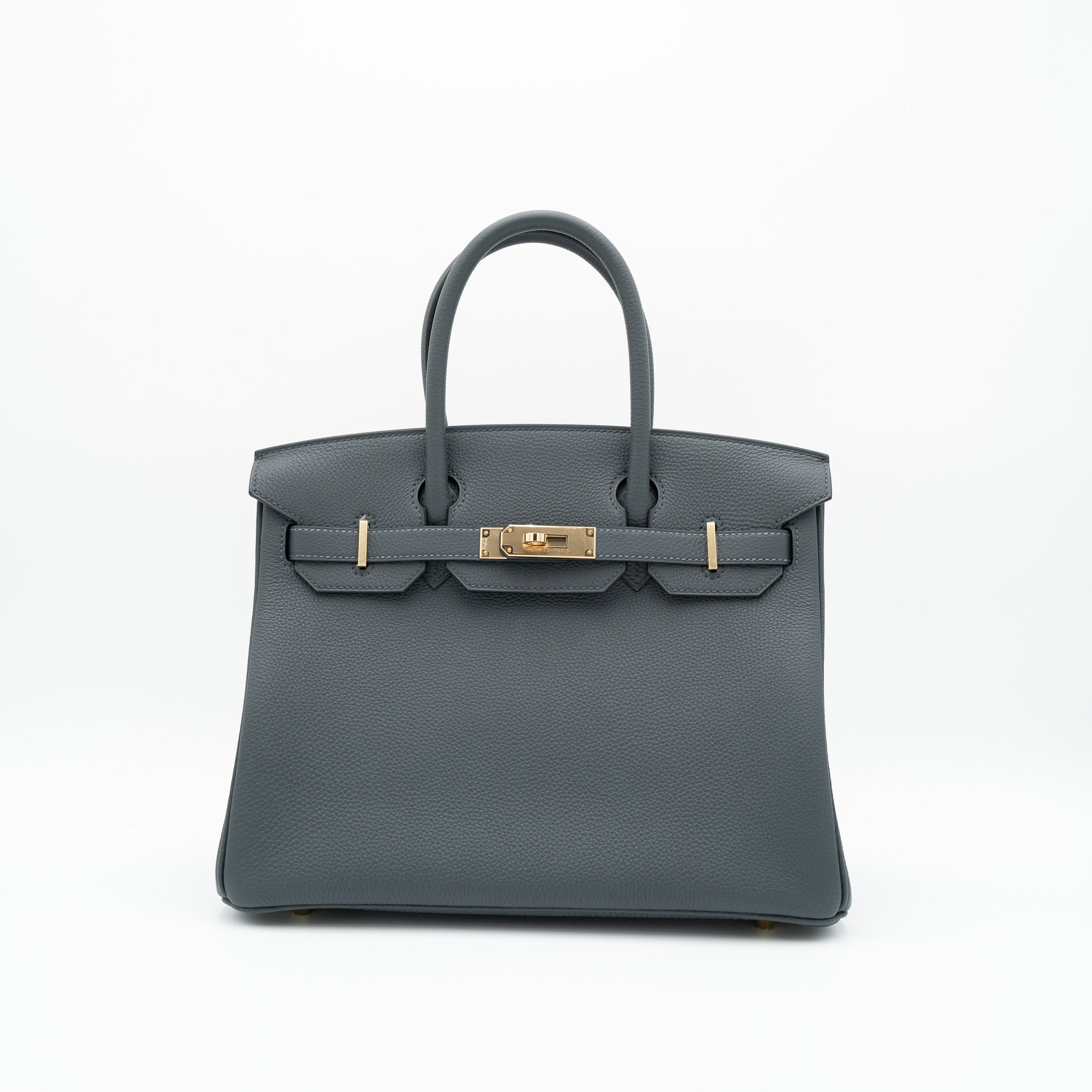 Hermès Birkin 30 Retourne in Vert Mangrove Togo with Permabrass Hardware