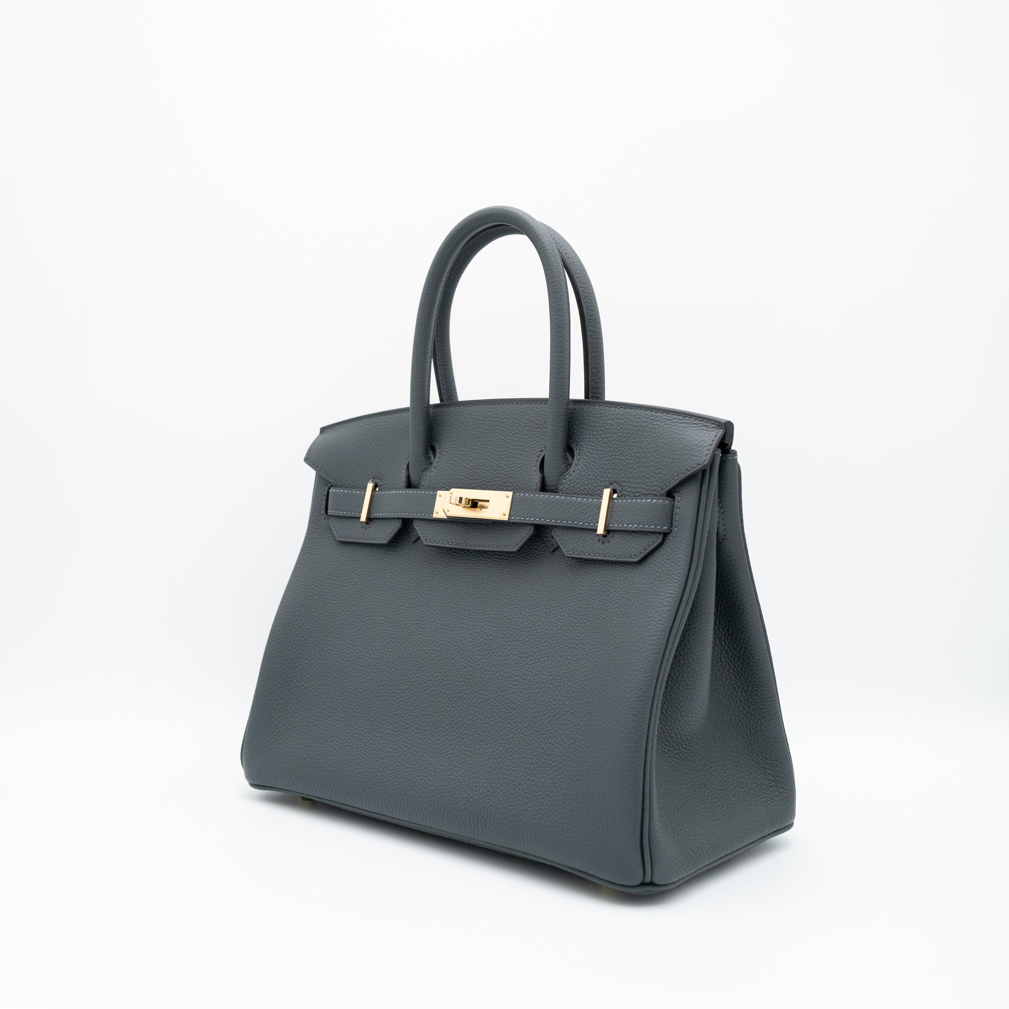 Hermès Birkin 30 Retourne in Vert Mangrove Togo with Permabrass Hardware