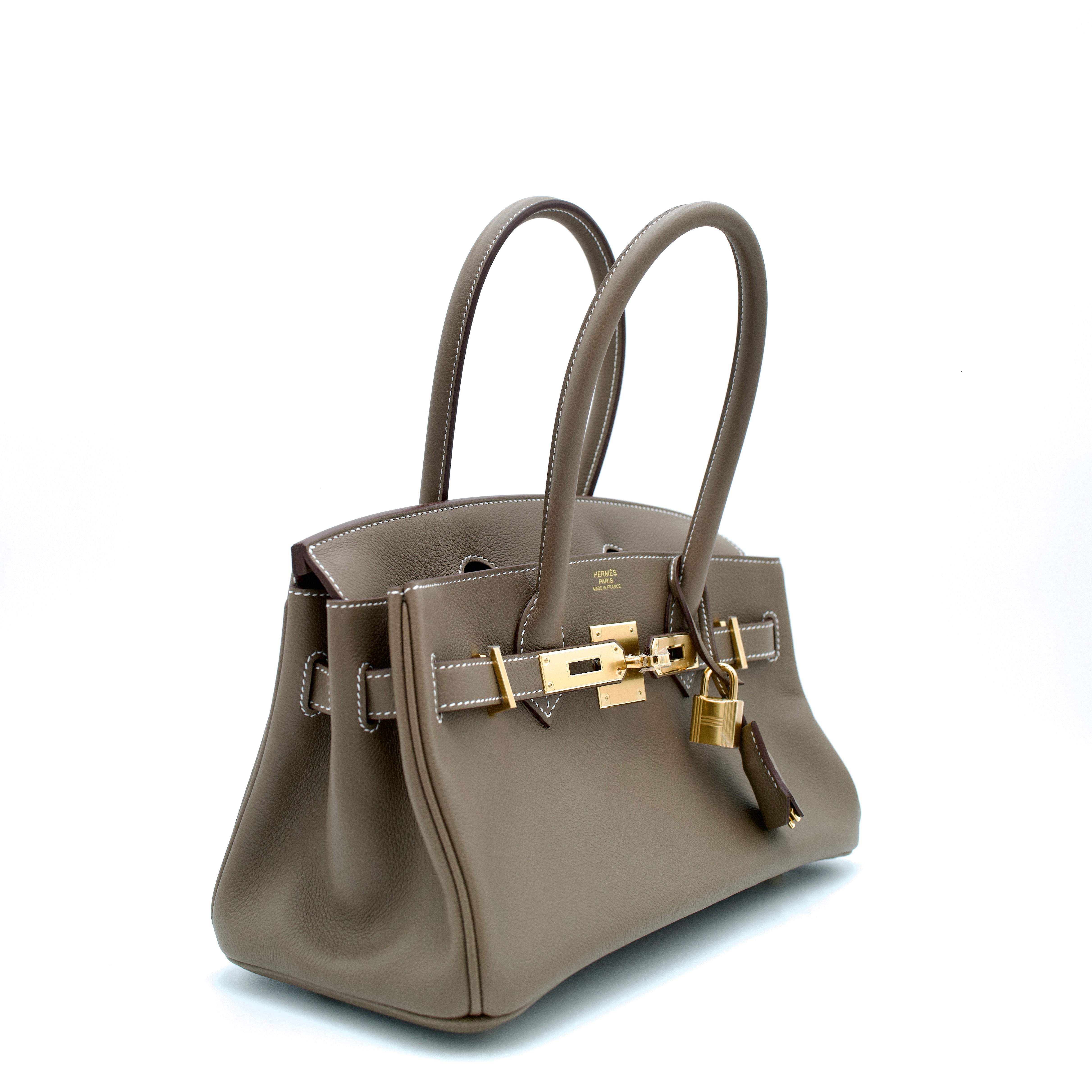 Hermès Birkin 29 Light Etoupe Evercolor Gold Hardware