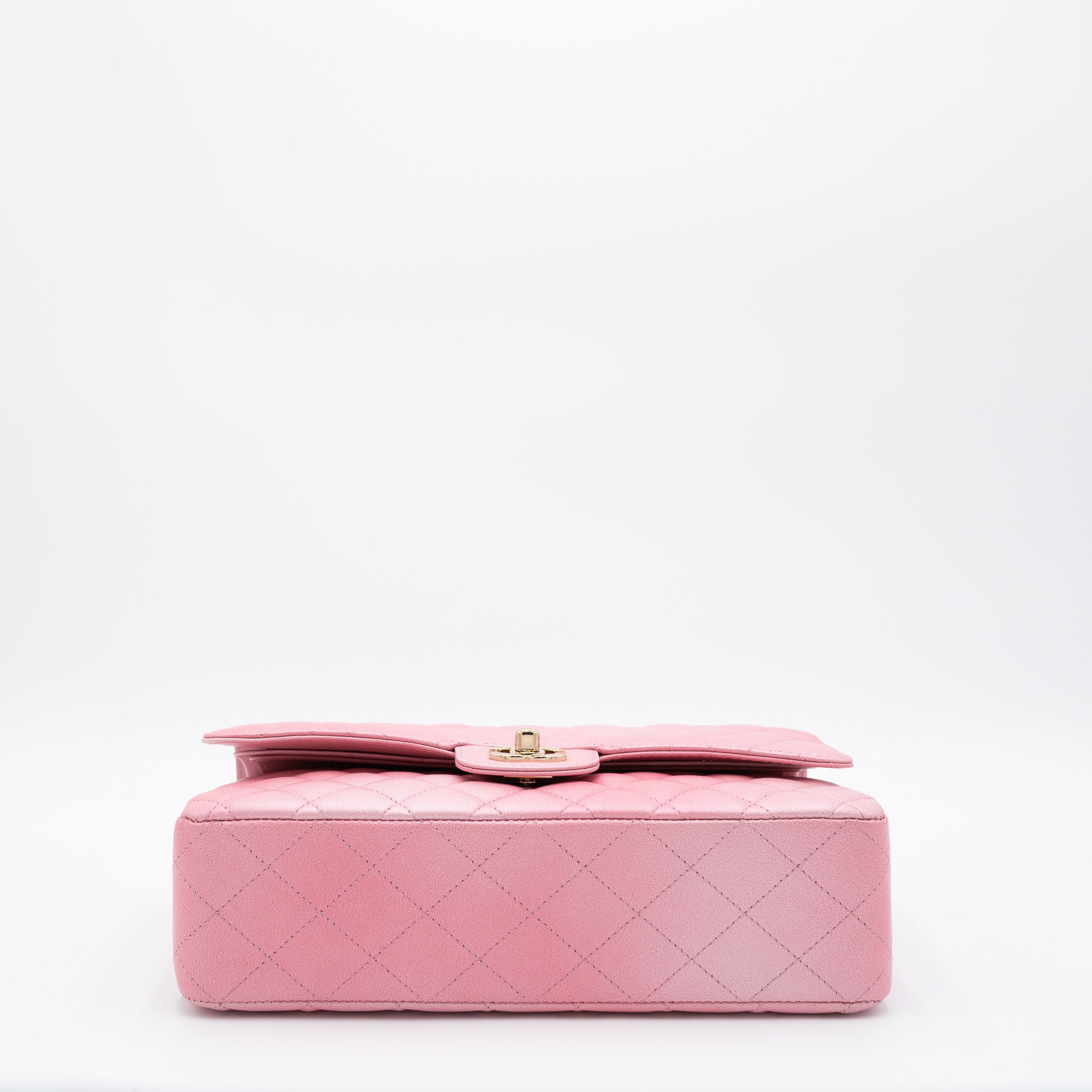 Chanel Classic Double Flap Small in Gradation Light Pink Goatskin with Gold Hardware
