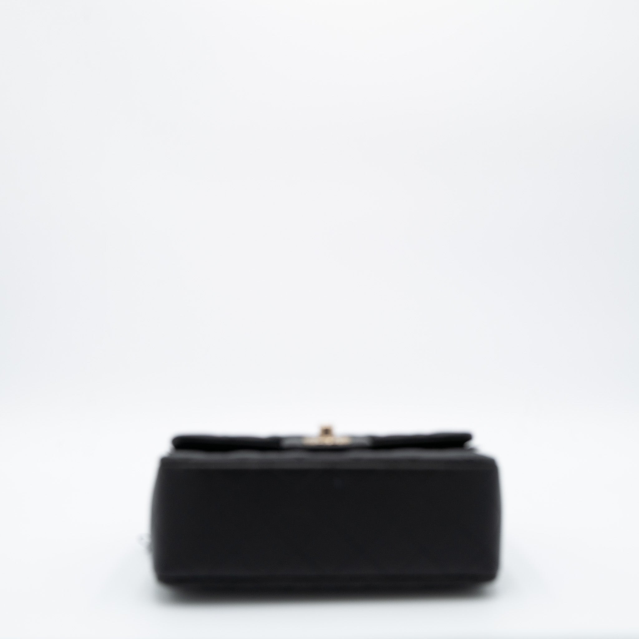 Chanel Lambskin Quilted Mini Top Handle Rectangular Flap Bag