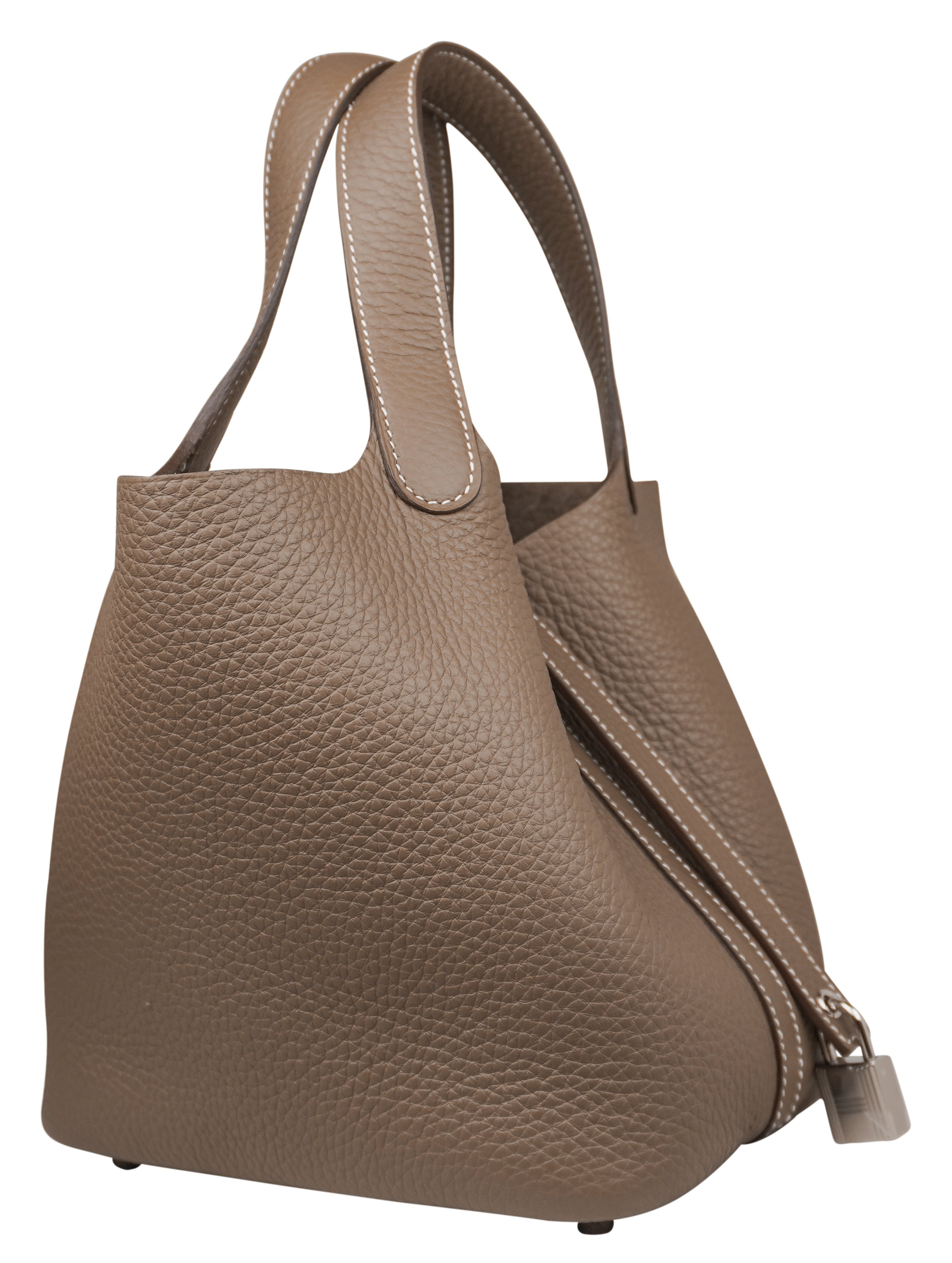 Hermès Picotin 18 Etoupe Taurillon Clemence Palladium