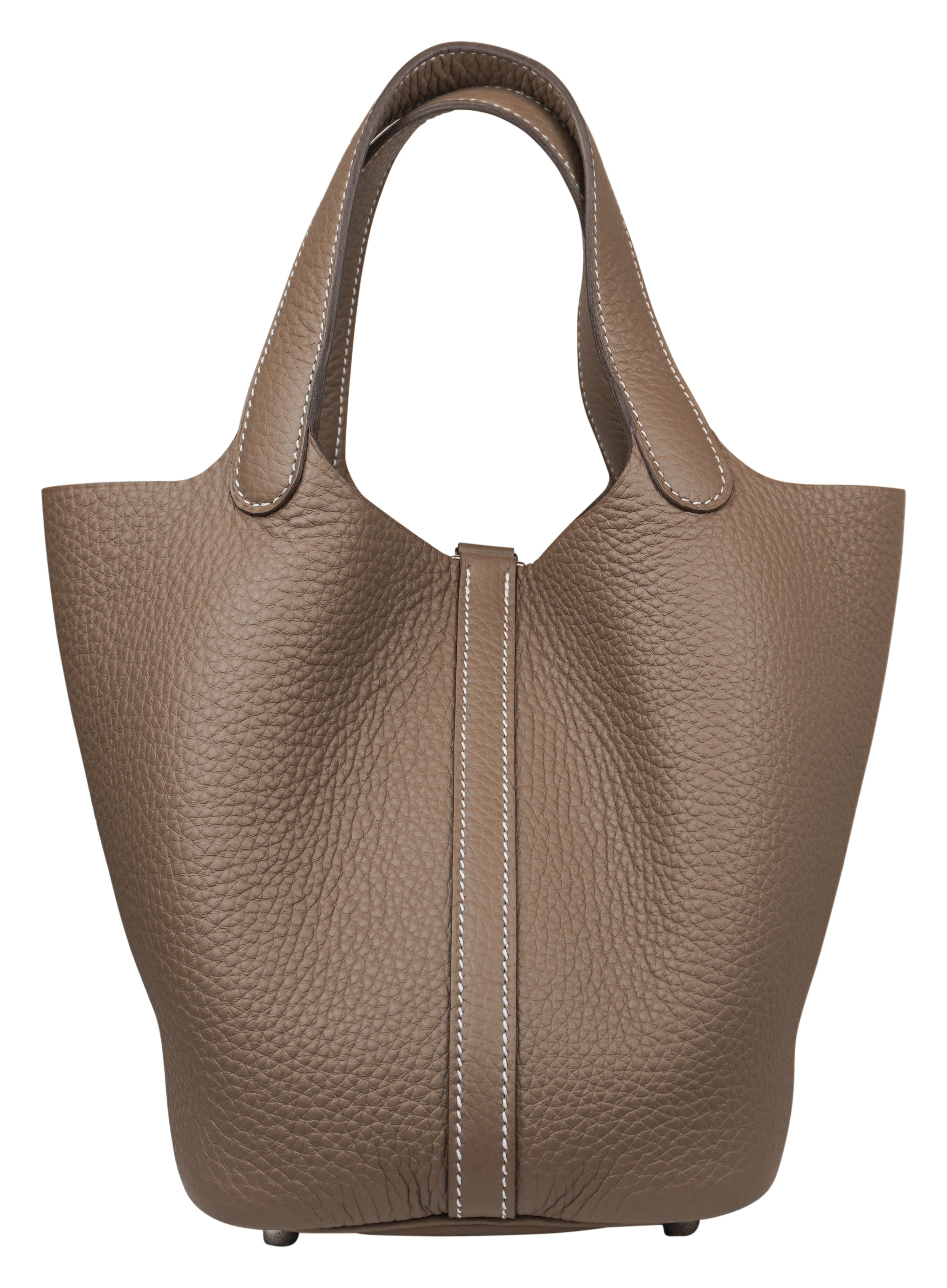 Hermès Picotin 18 Etoupe Taurillon Clemence Palladium