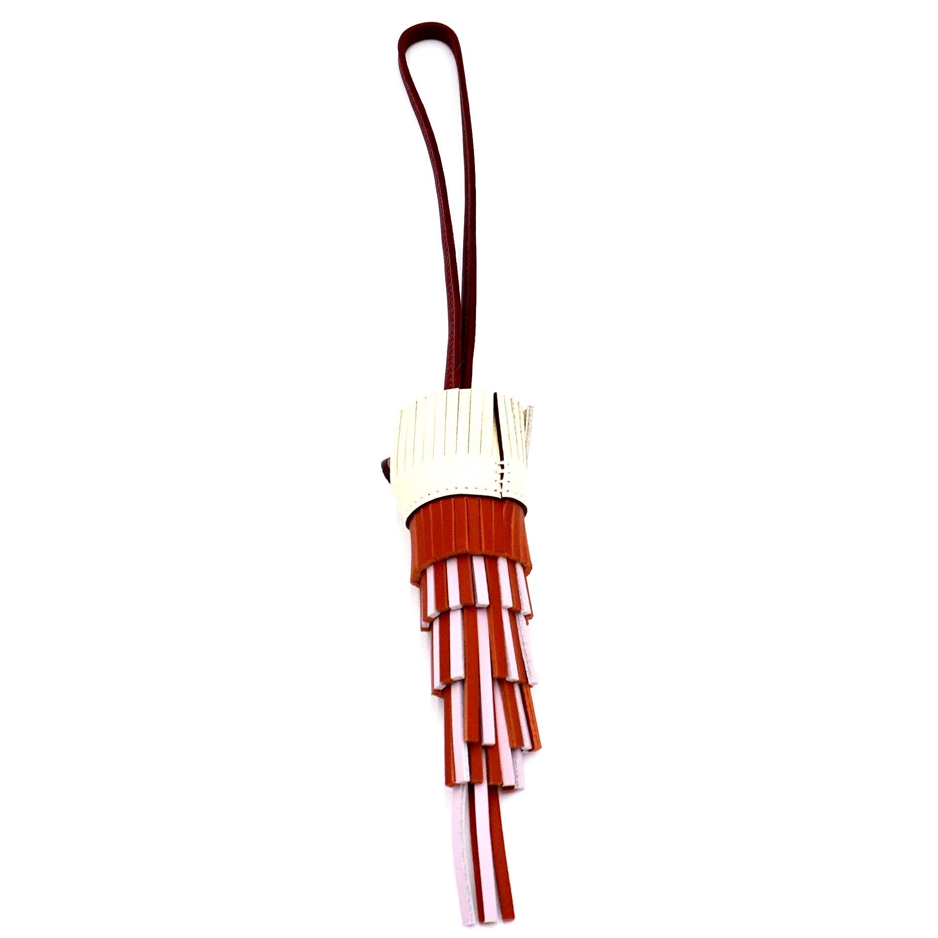 Hermès Chouette Charm in Pain d'Épice, Mauve Pâle, Sienne, Nata, & Blanc
