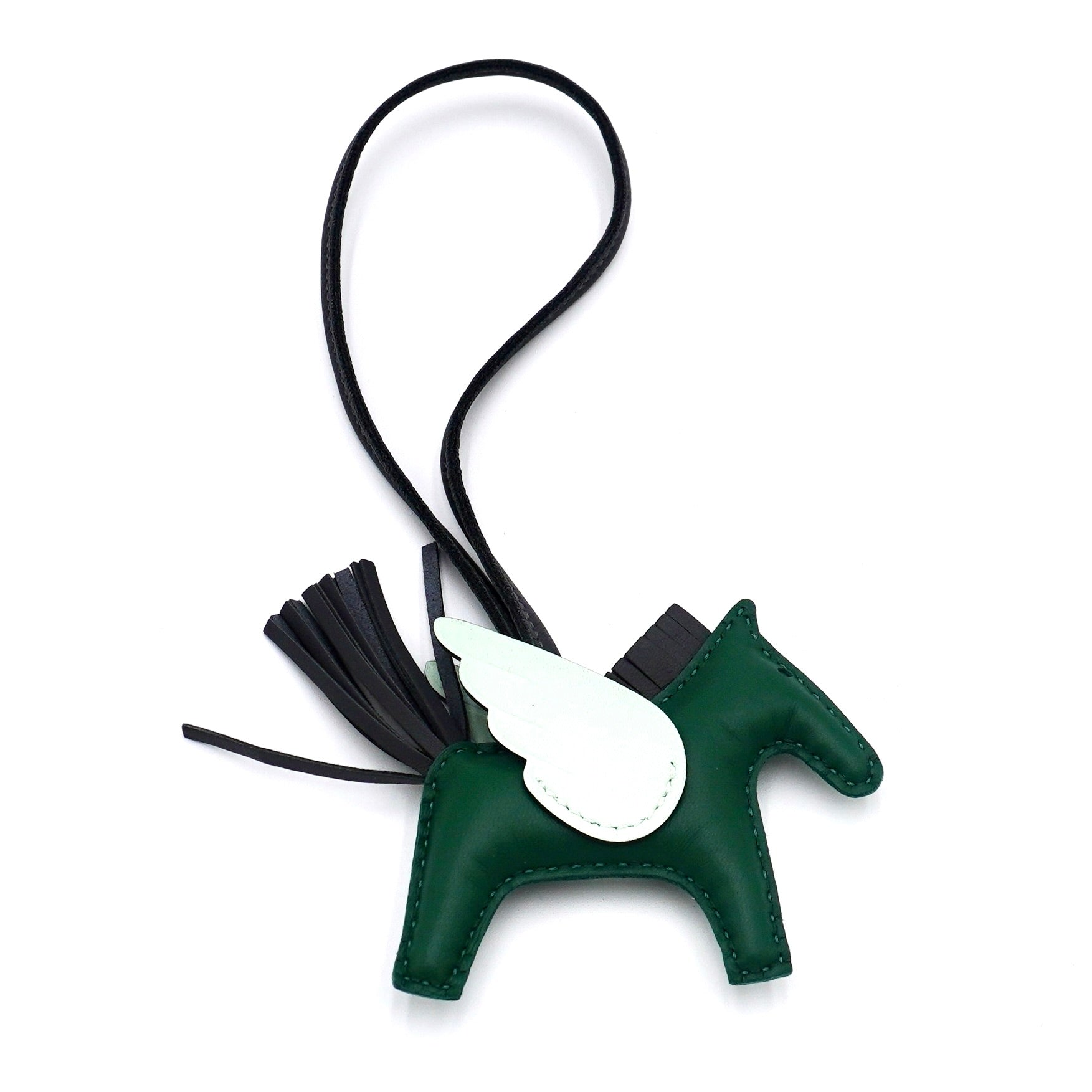 Hermès Rodeo Pegase PM Charm Vert Moyen, Ardoise, Vert Peppermint