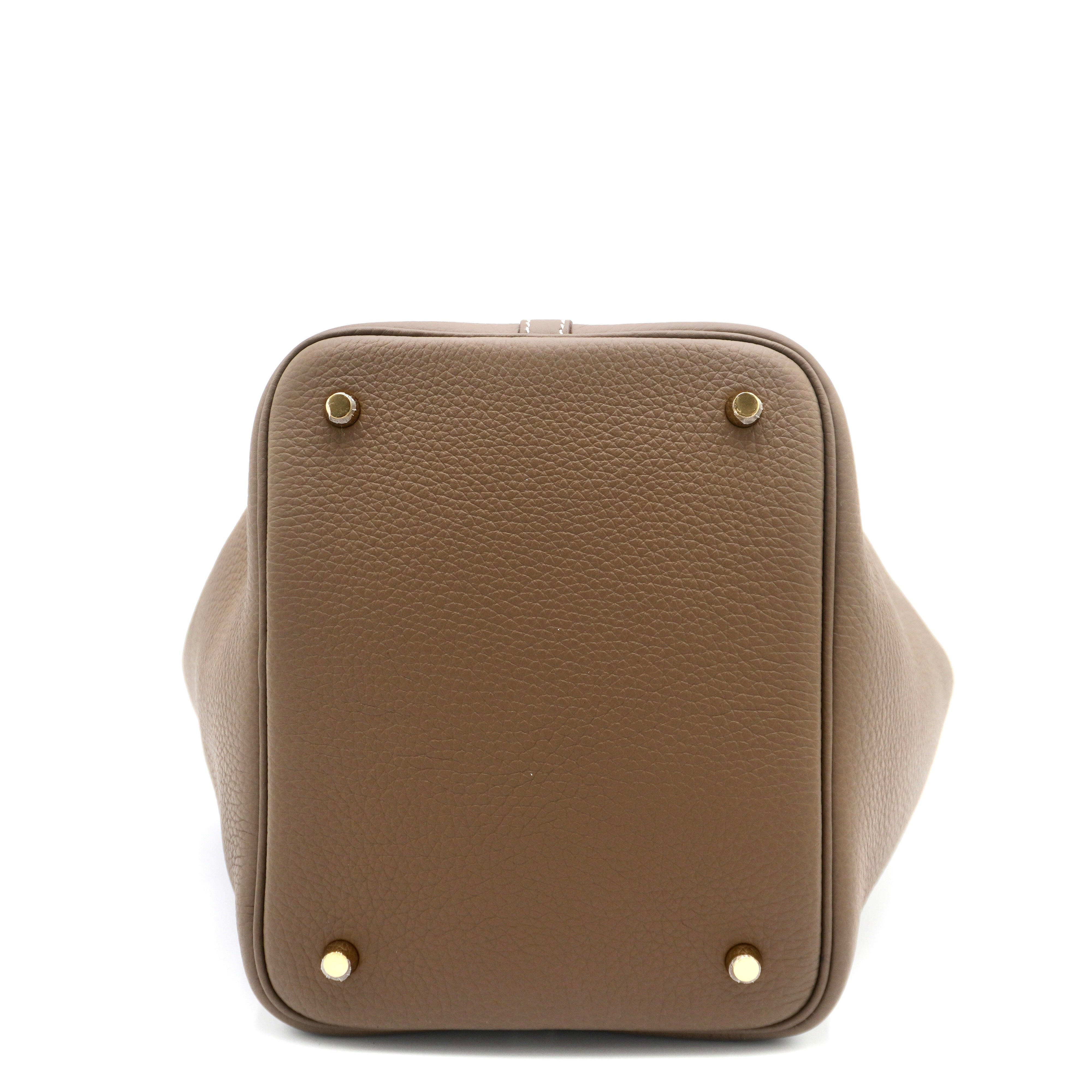 Hermès Picotin 22 Taurillon Clemence Gold