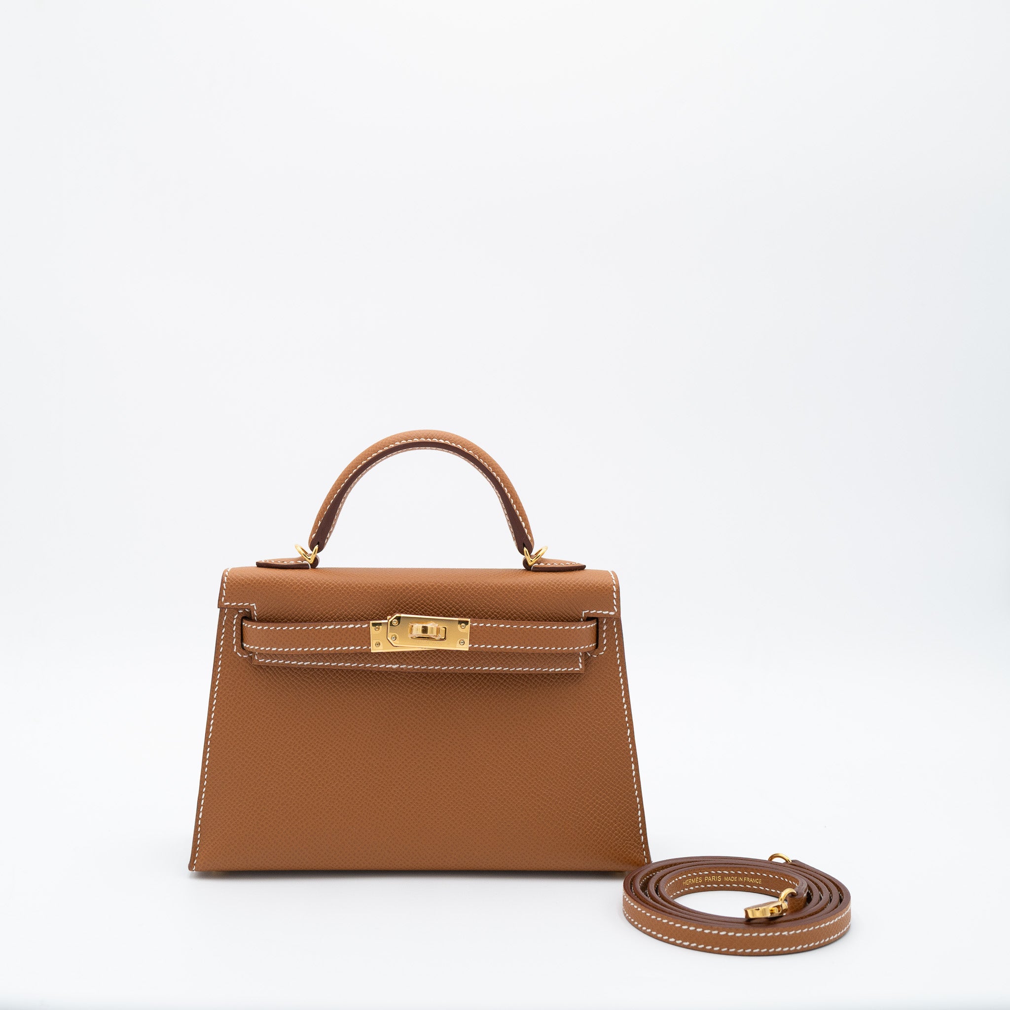 Hermès Kelly 20 Sellier in Gold Epsom with Gold Hardware