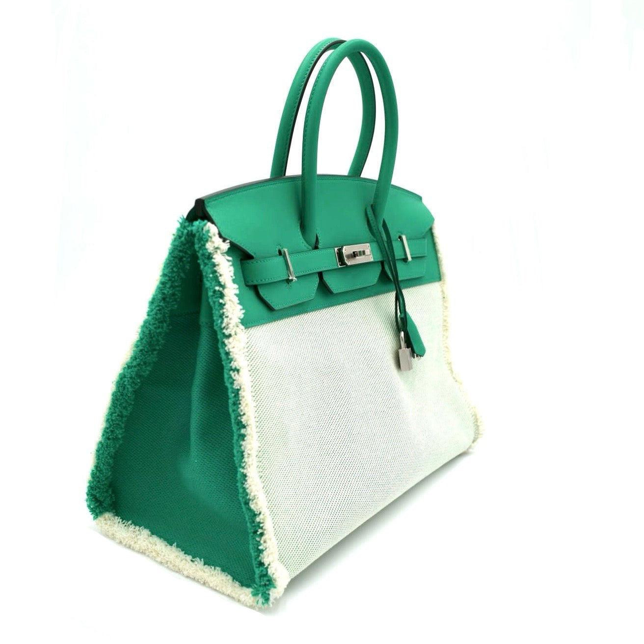 Hermès Birkin 35 Fray Fray Menthe Swift & Toile