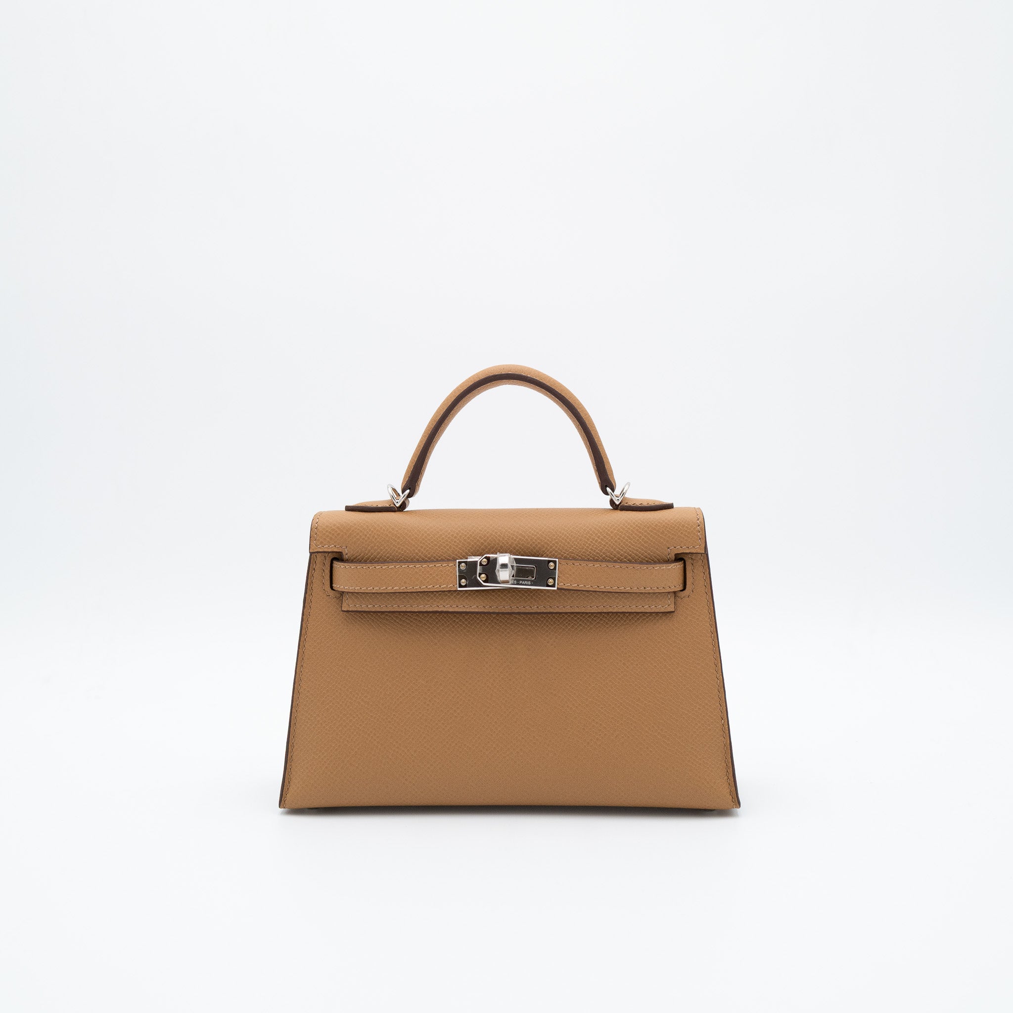 Hermès Kelly 20 Sellier in Biscuit Epsom with Palladium Hardware