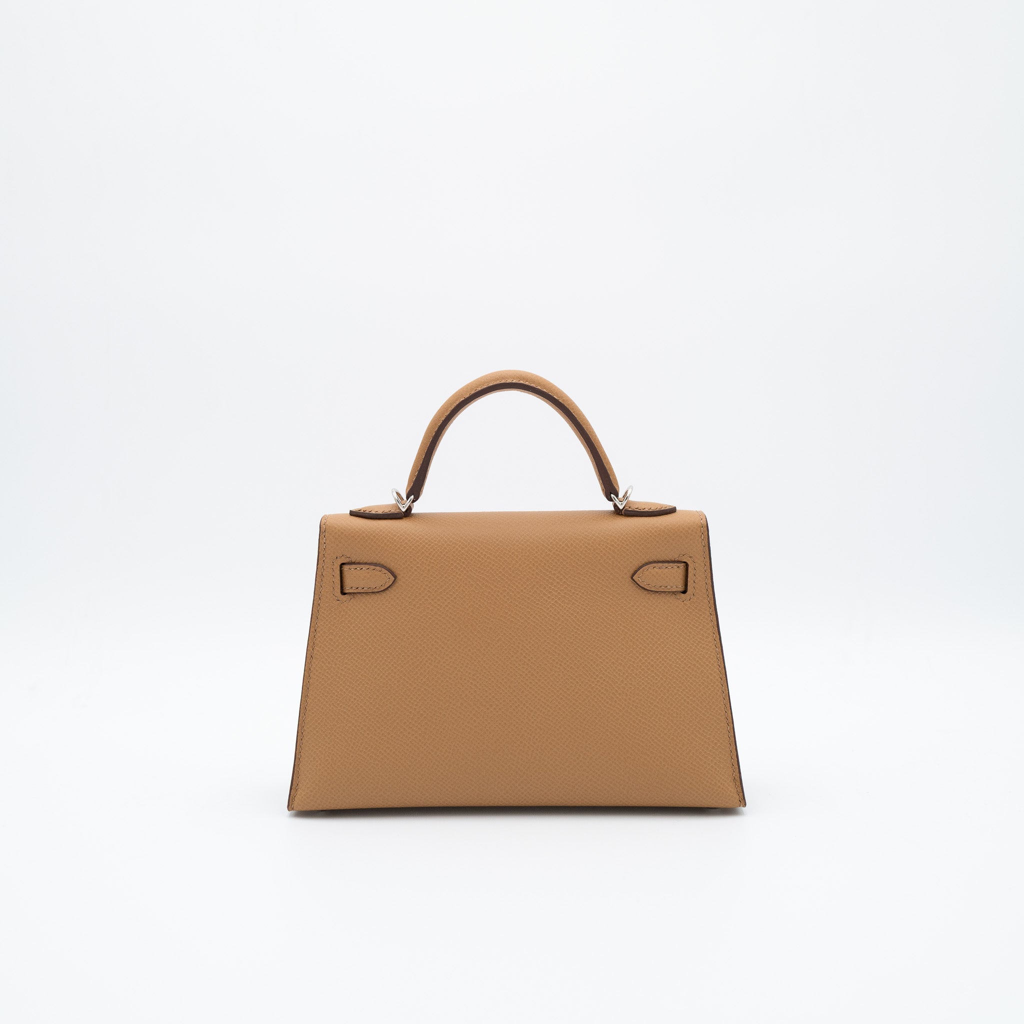 Hermès Kelly 20 Sellier in Biscuit Epsom with Palladium Hardware