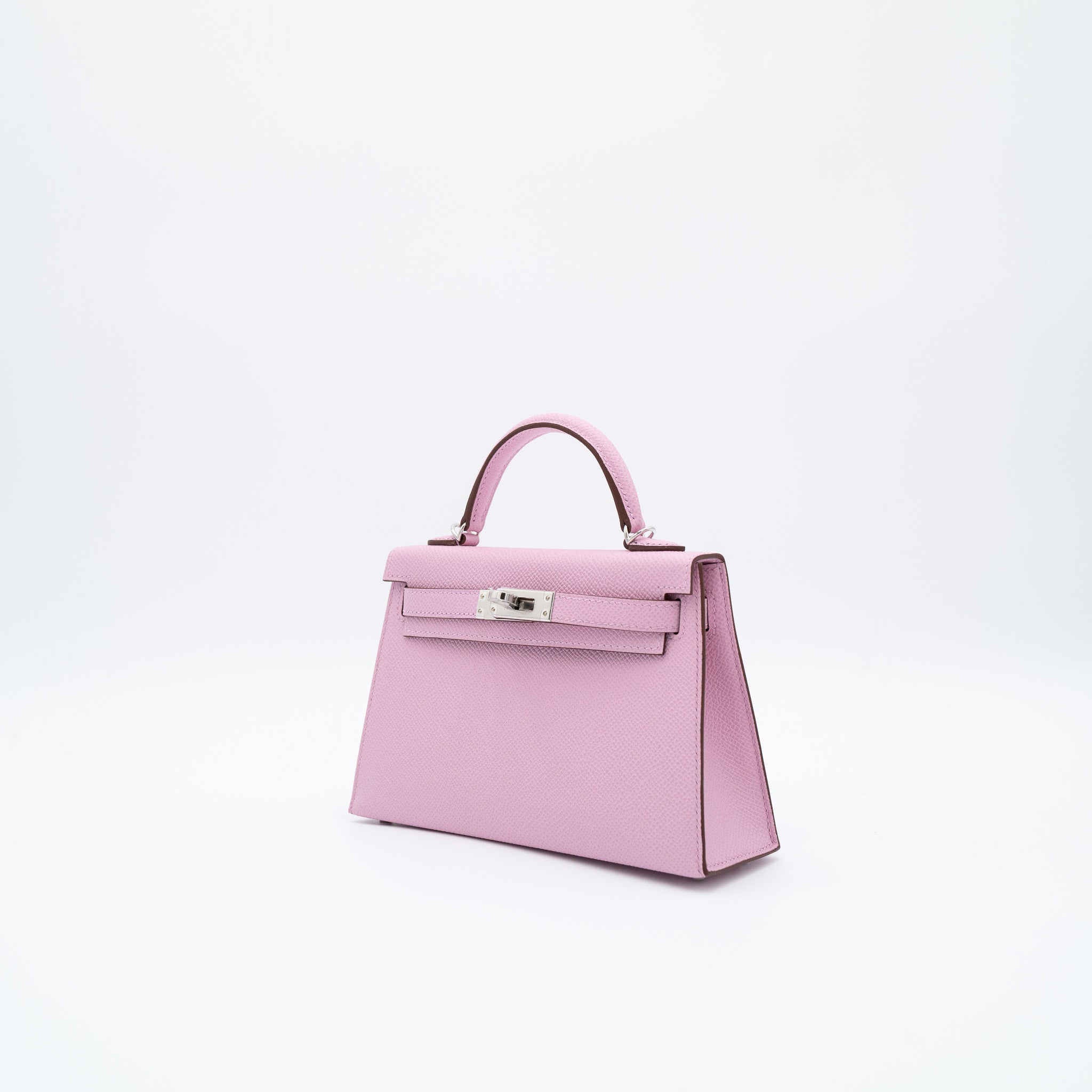 Hermès Kelly 20 Sellier in Mauve Sylvestre Epsom with Palladium Hardware