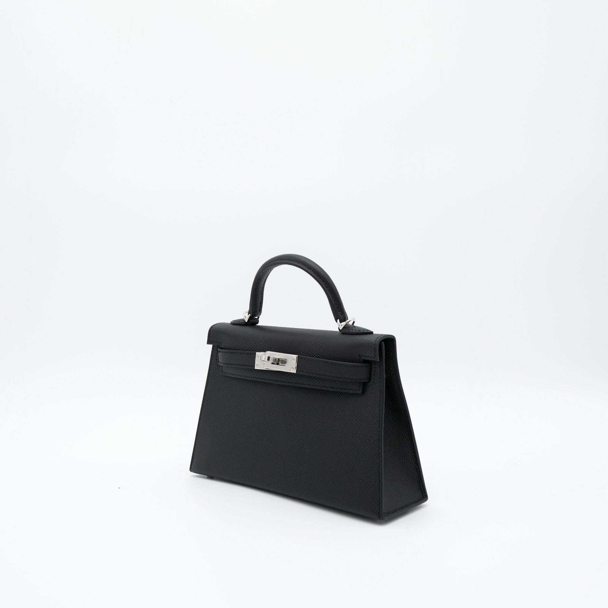Hermès Kelly 20 Sellier in Noir Epsom with Palladium Hardware