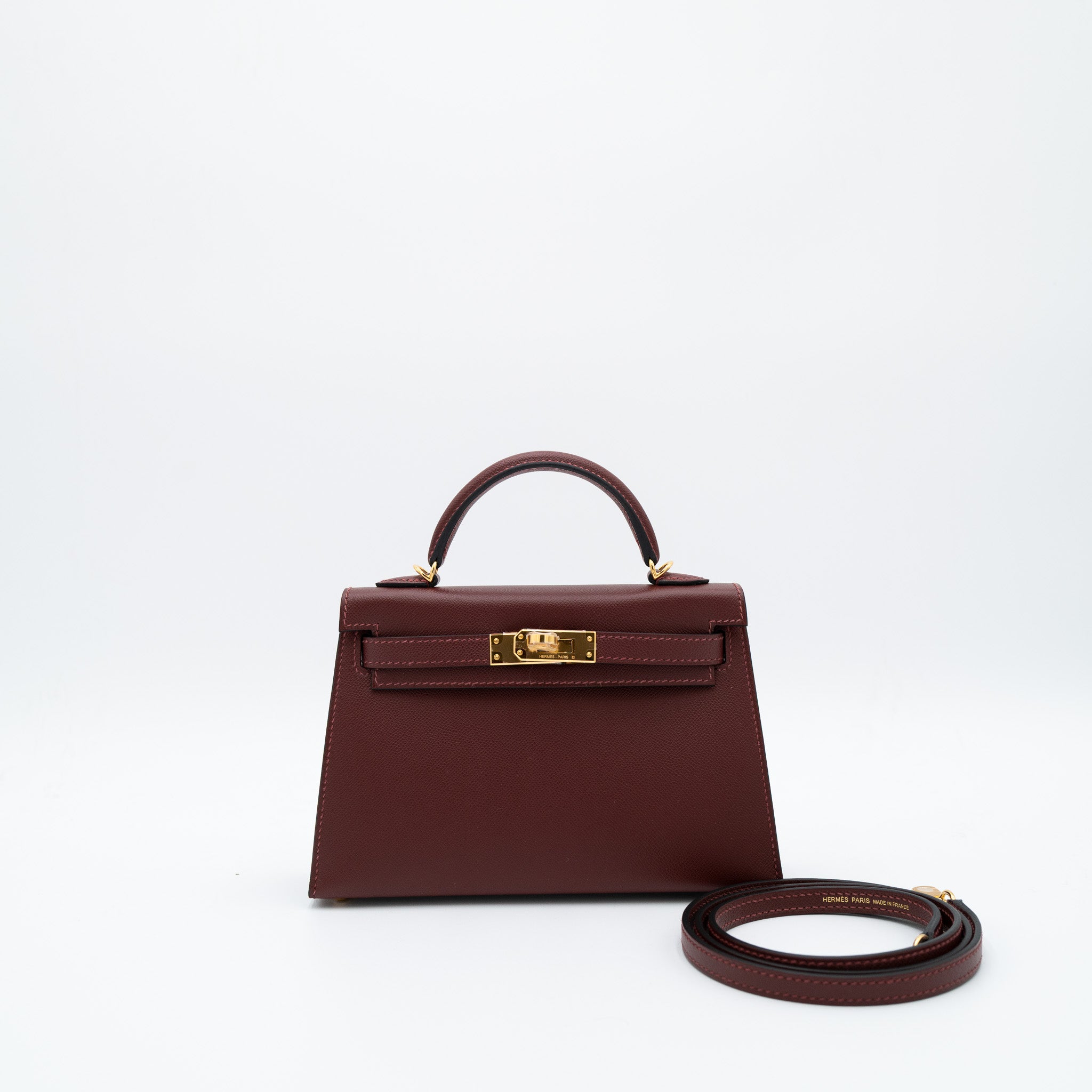 Hermès Kelly 20 Sellier in Rouge H Madame with Gold Hardware