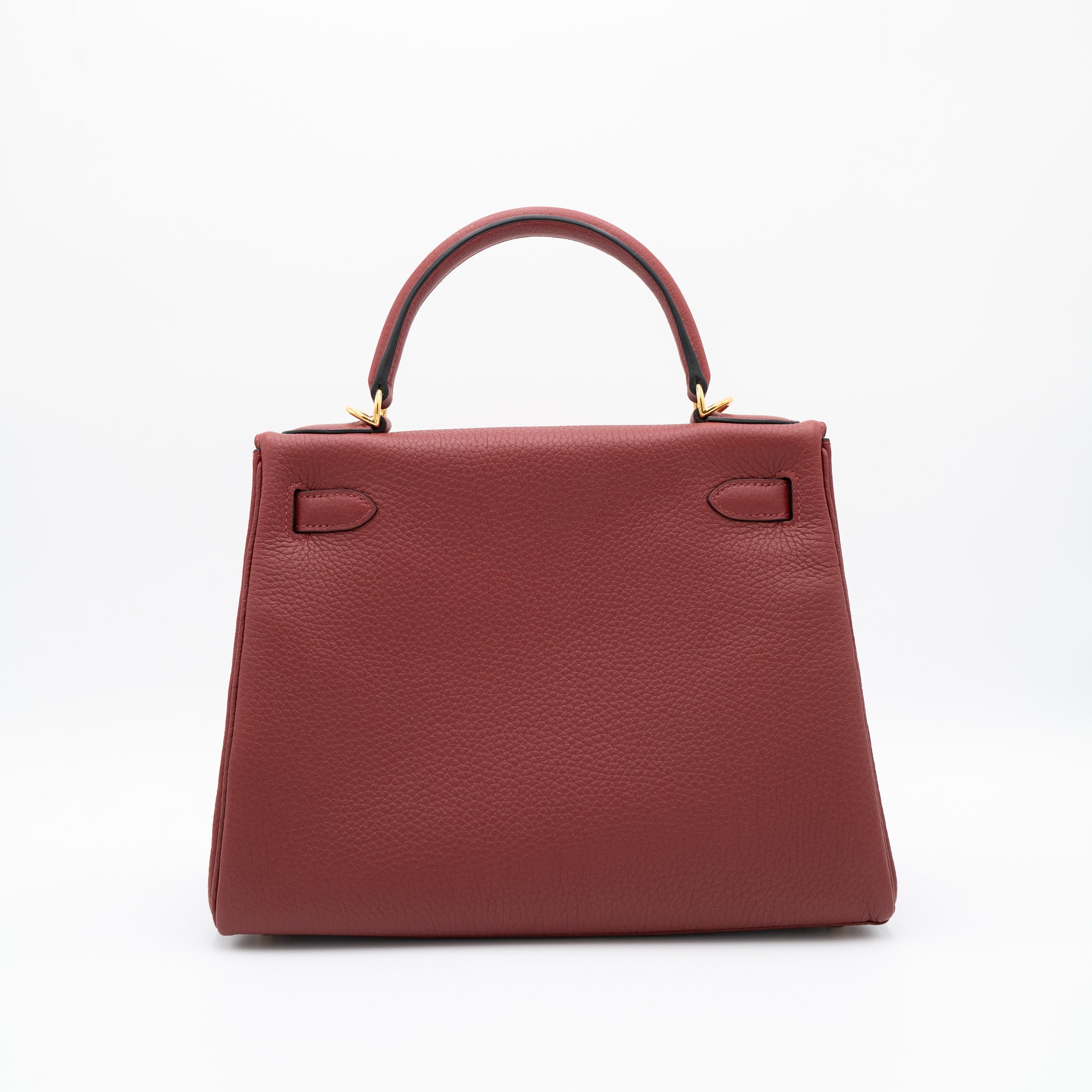 Hermès Kelly 28 Rouge H Gold Hardware Taurillon Clemence
