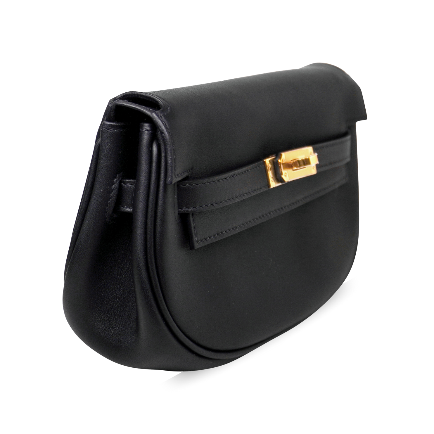 Hermès Kelly Moove Black Swift Gold