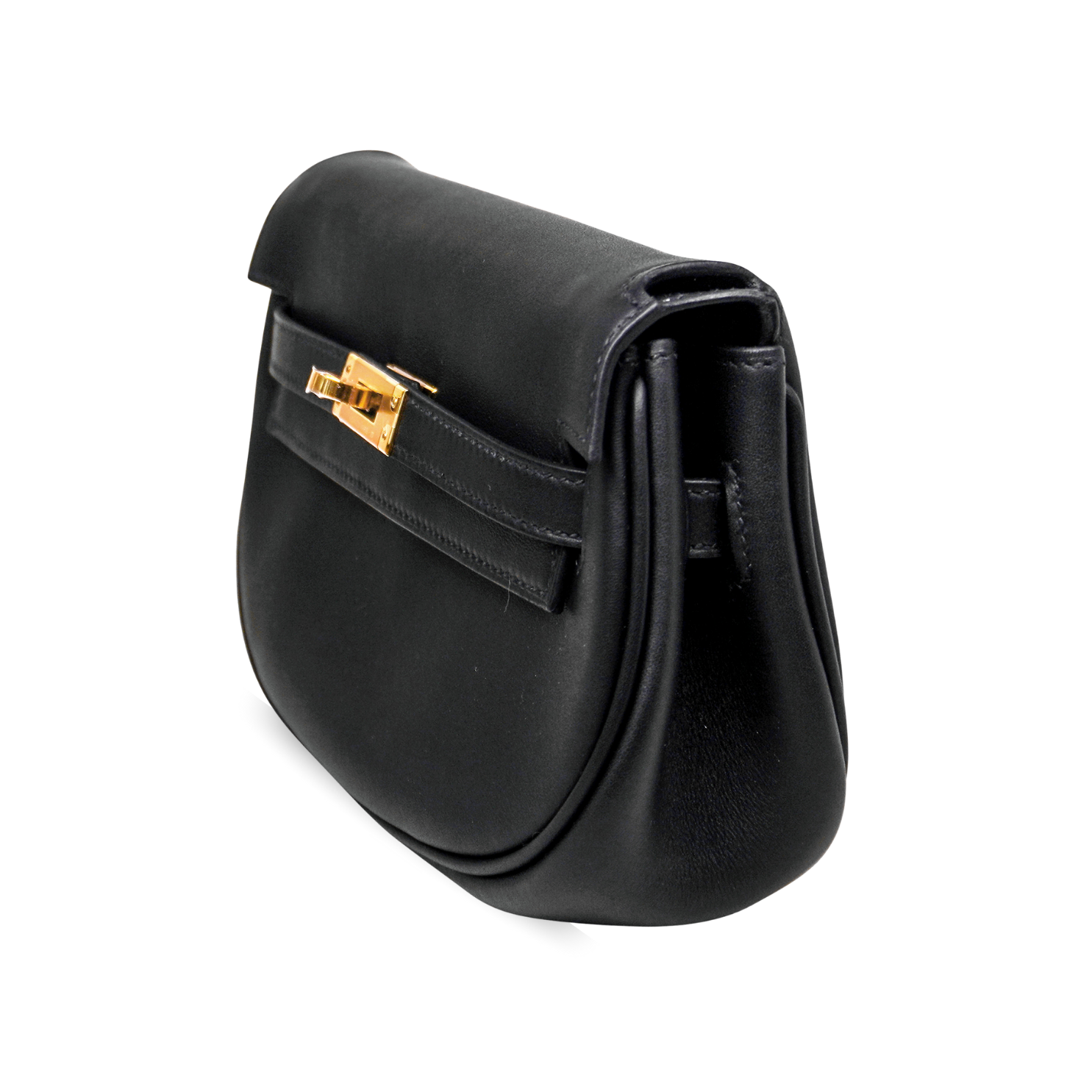 Hermès Kelly Moove Black Swift Gold