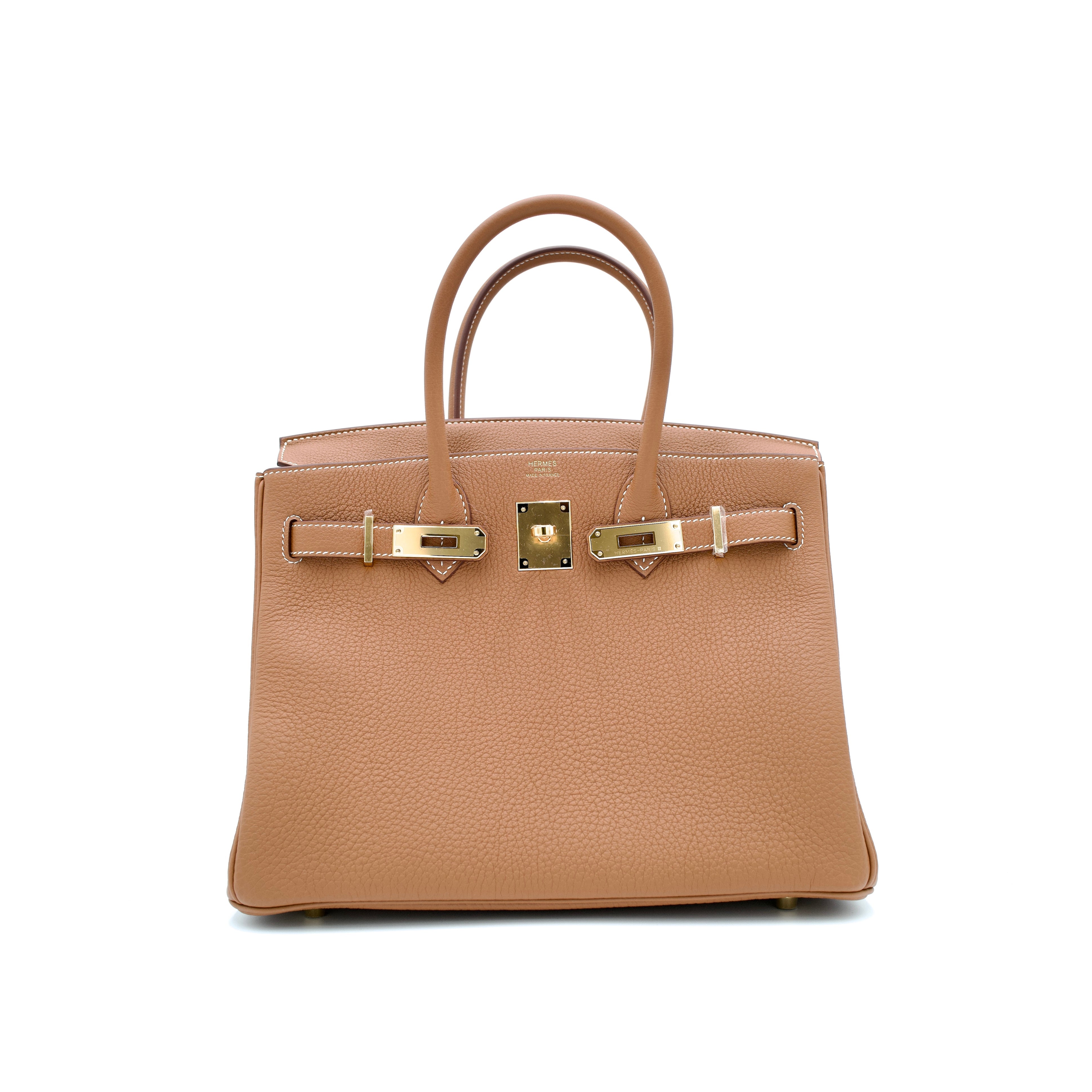 Hermès Birkin 30 Retourne in Gold Togo with Gold Hardware