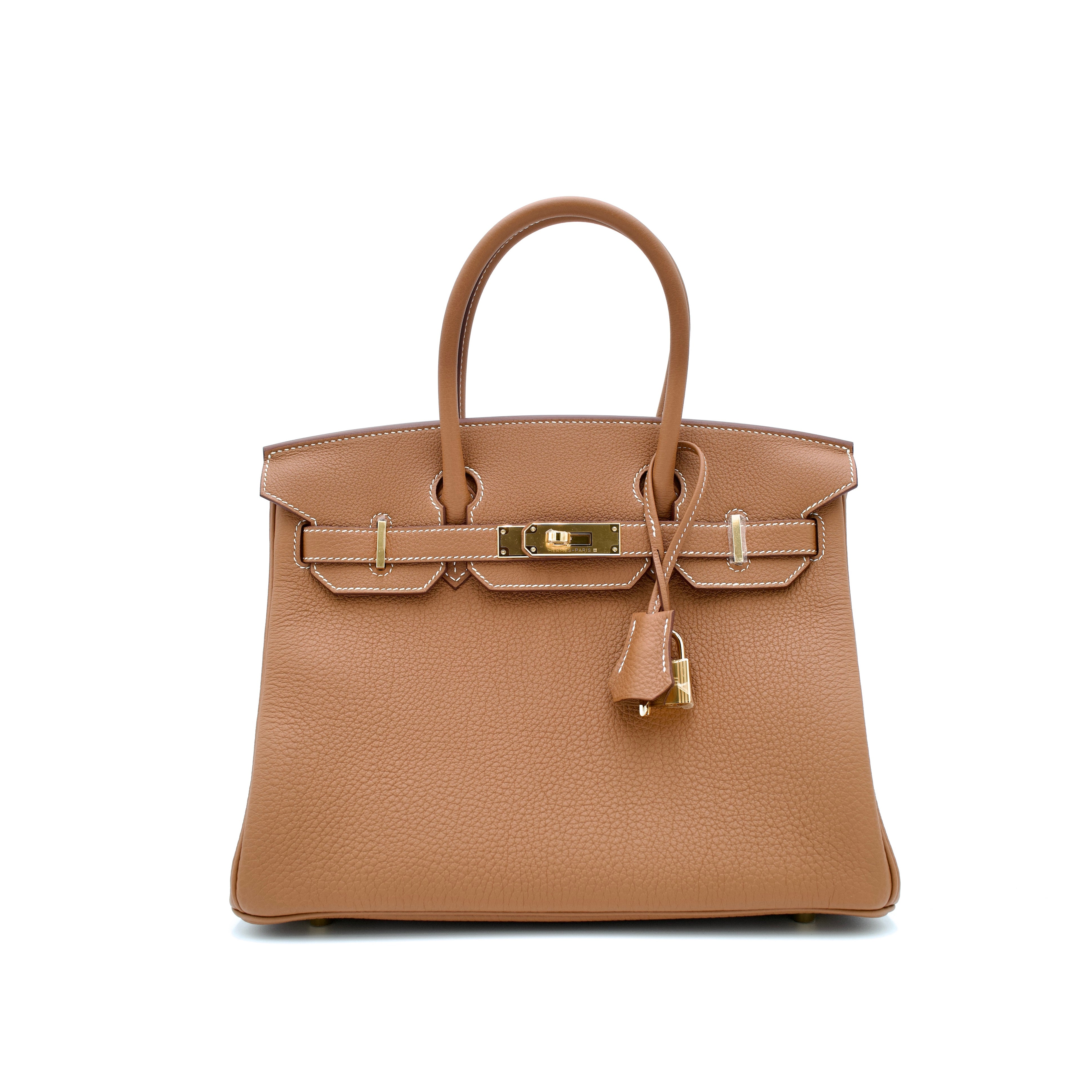 Hermès Birkin 30 Retourne in Gold Togo with Gold Hardware