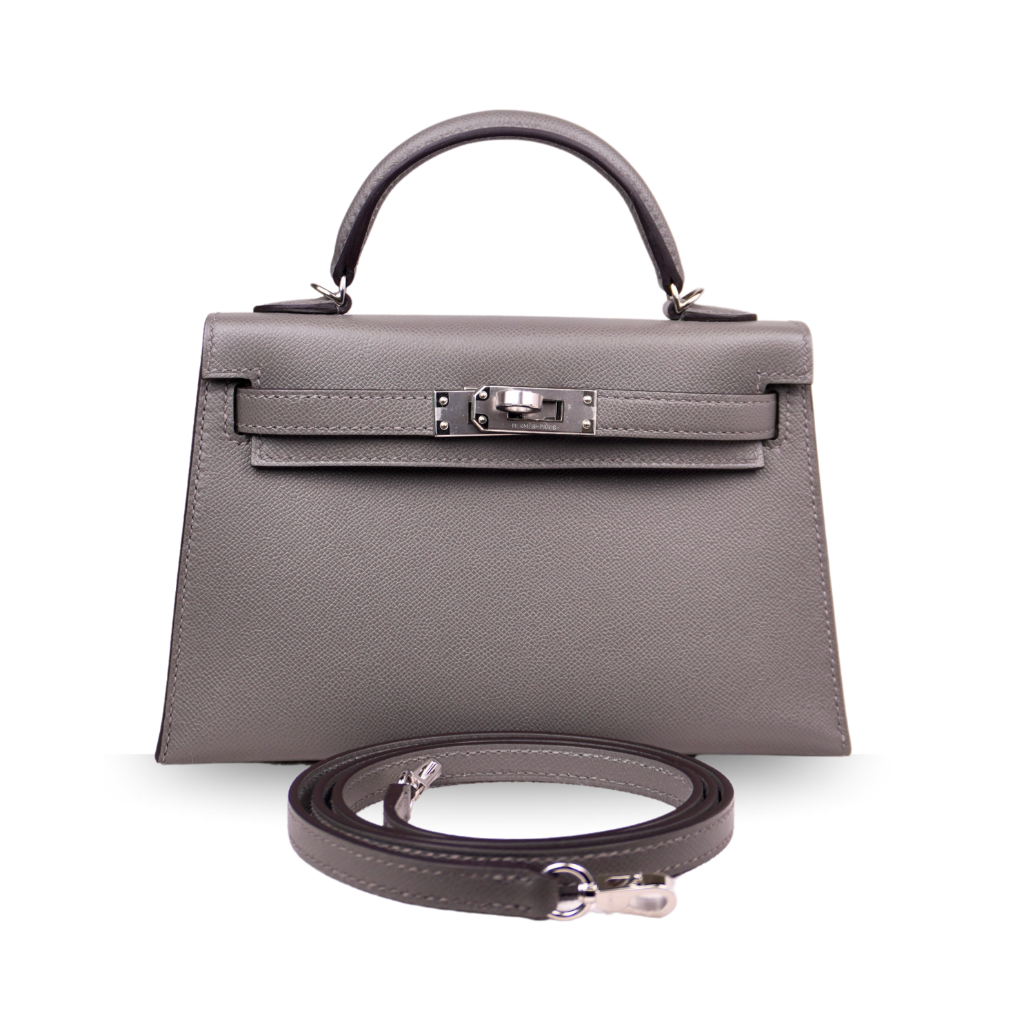 Hermès Mini Kelly II 20 Gris Meyer Madame