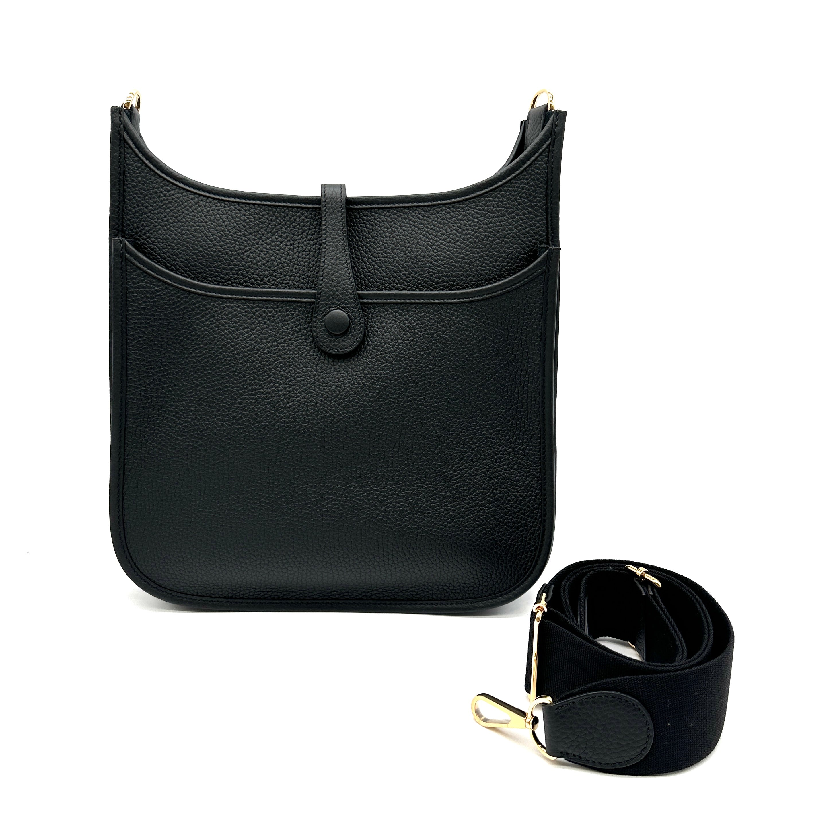 Hermès Evelyne III 29 Black with Gold Hardware