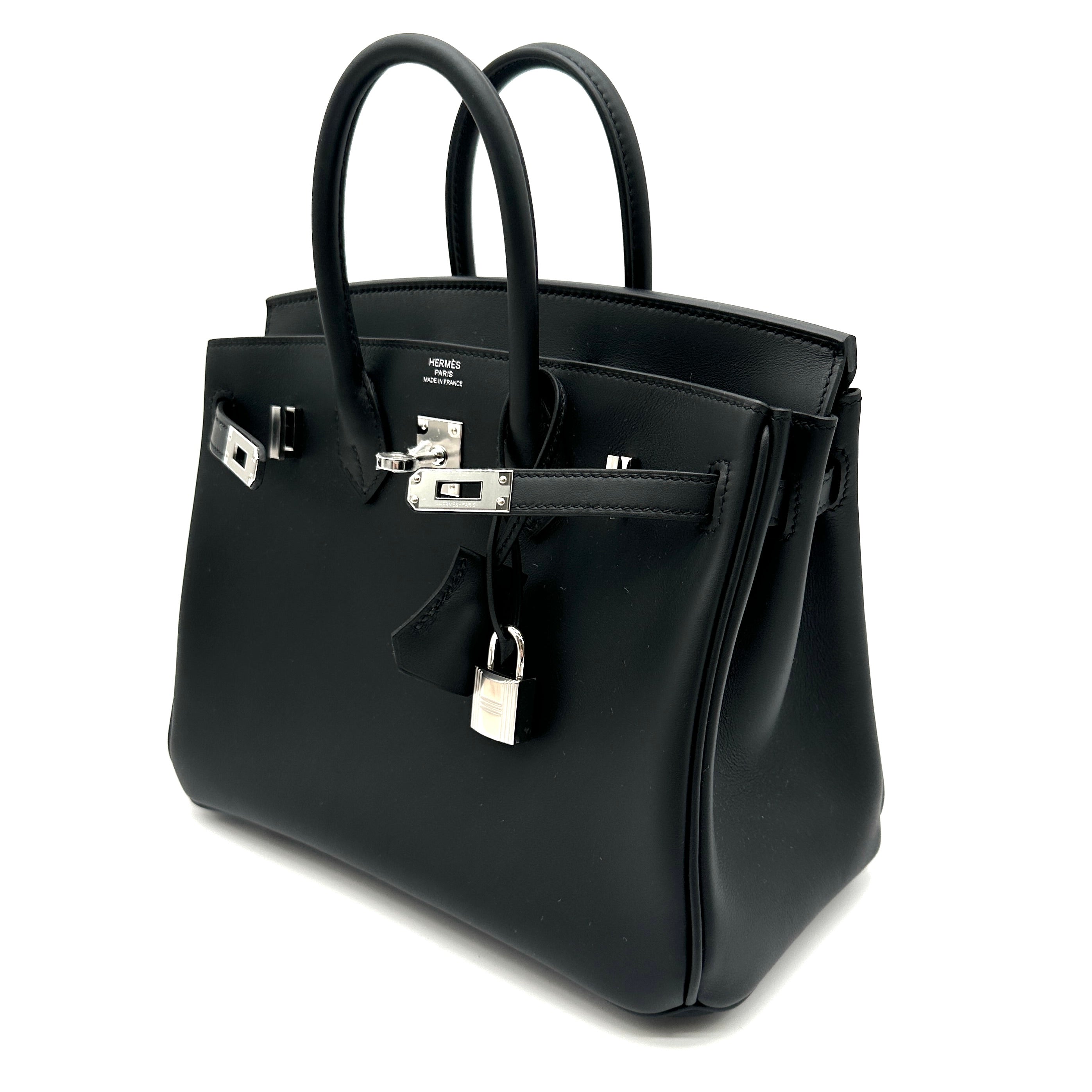 Hermès Birkin 25 Black Swift with Palladium Hardware