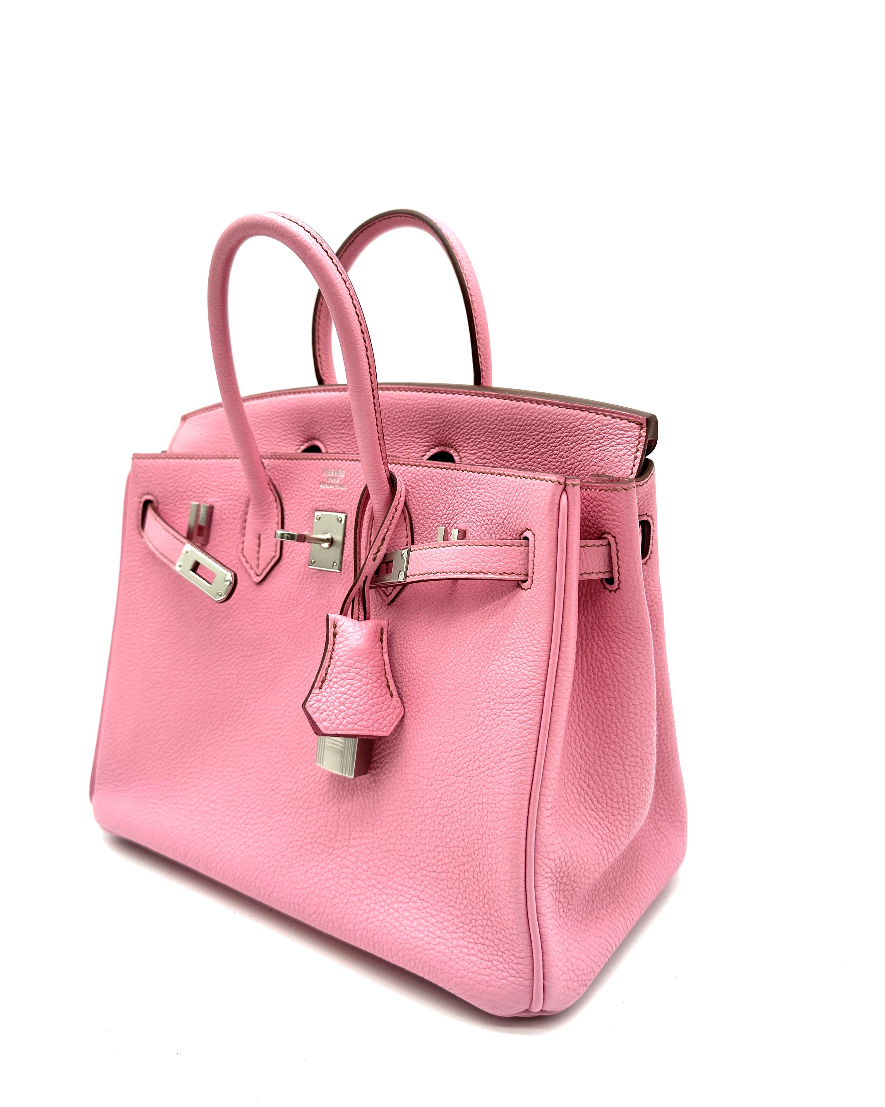 Hermès Birkin 25 Bubblegum with Palladium Hardware