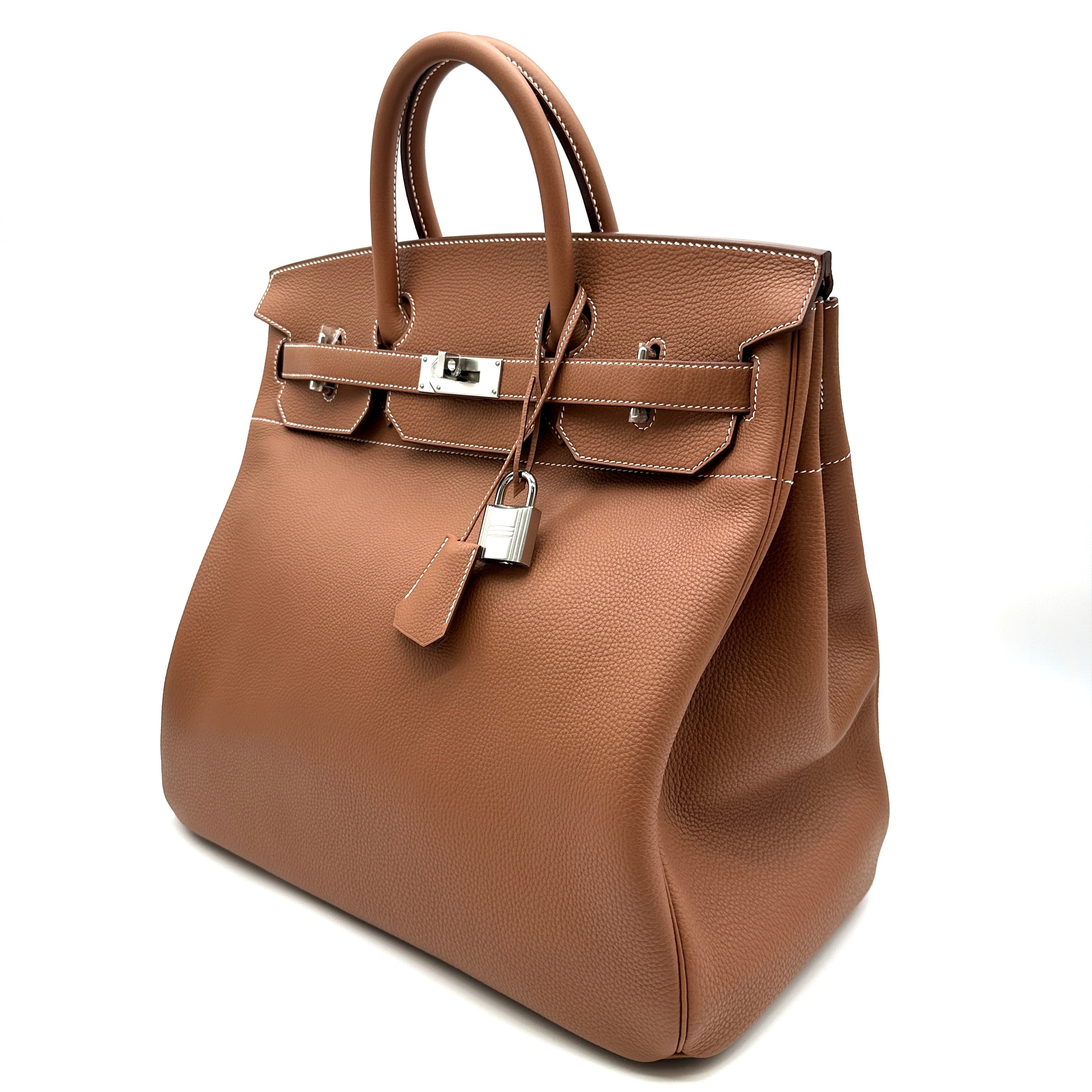 Hermès HAC 40 Gold Togo with Palladium Hardware