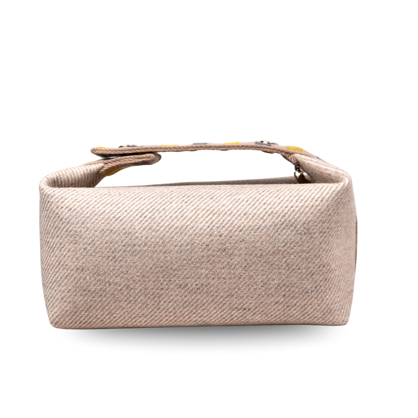 Hermès Bride-a-Brac Case PM Seigle Wool with Embroidered “H” Motif