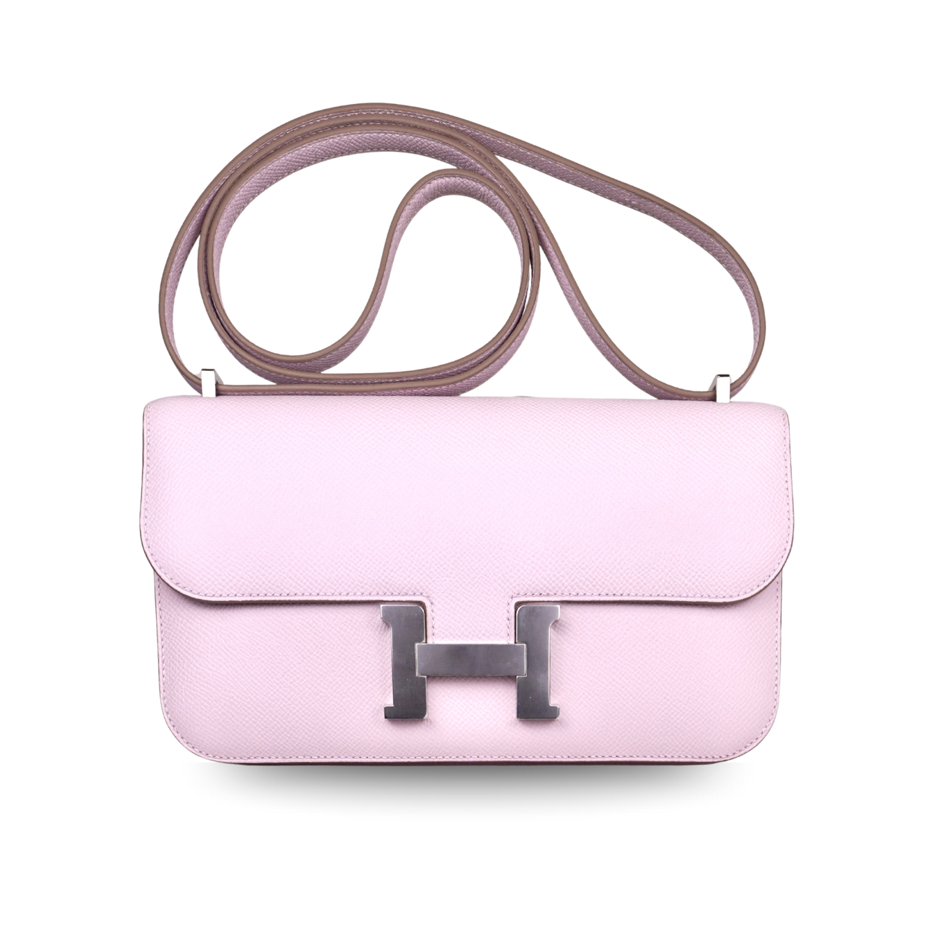 Hermès Constance Elan Mauve Pale Epsom with Palladium Hardware
