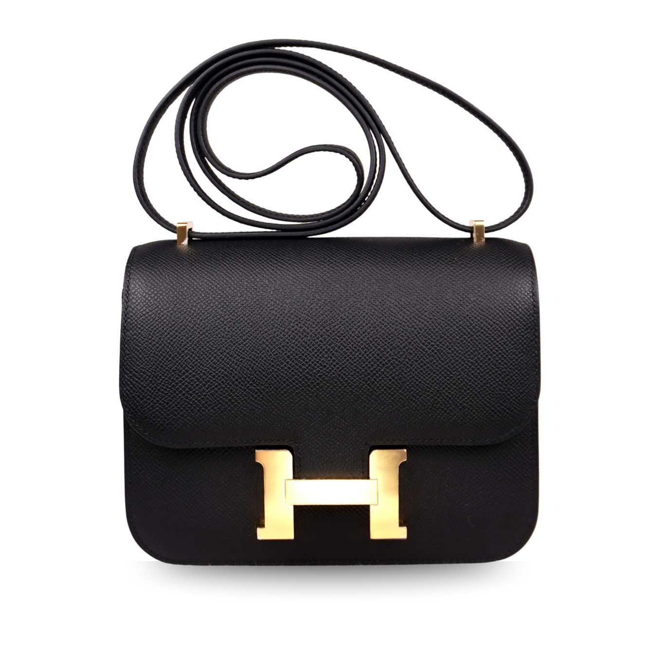 Hermès Constance 18 Black Epsom with Gold Hardware