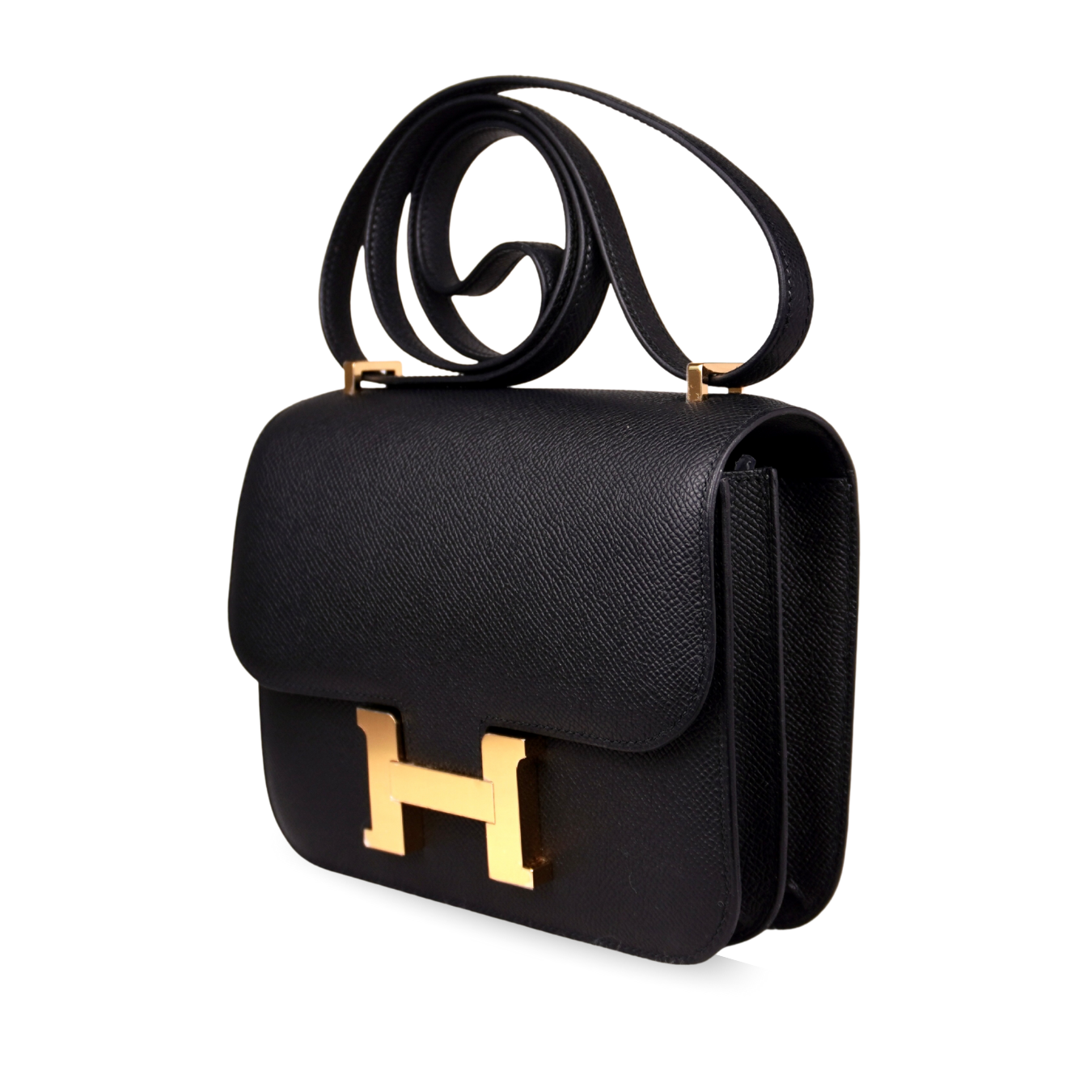 Hermès Constance 18 Black Epsom with Gold Hardware