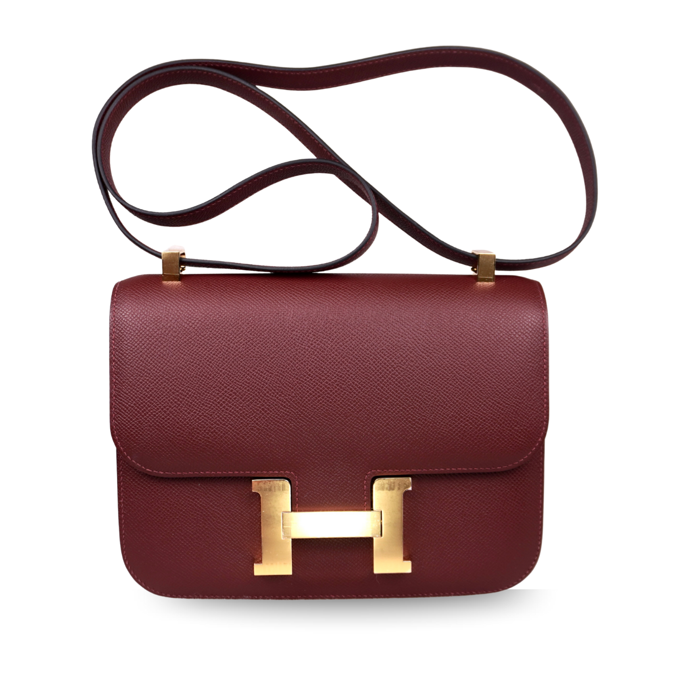 Hermès Constance 24 Rouge H Epsom with Gold Hardware