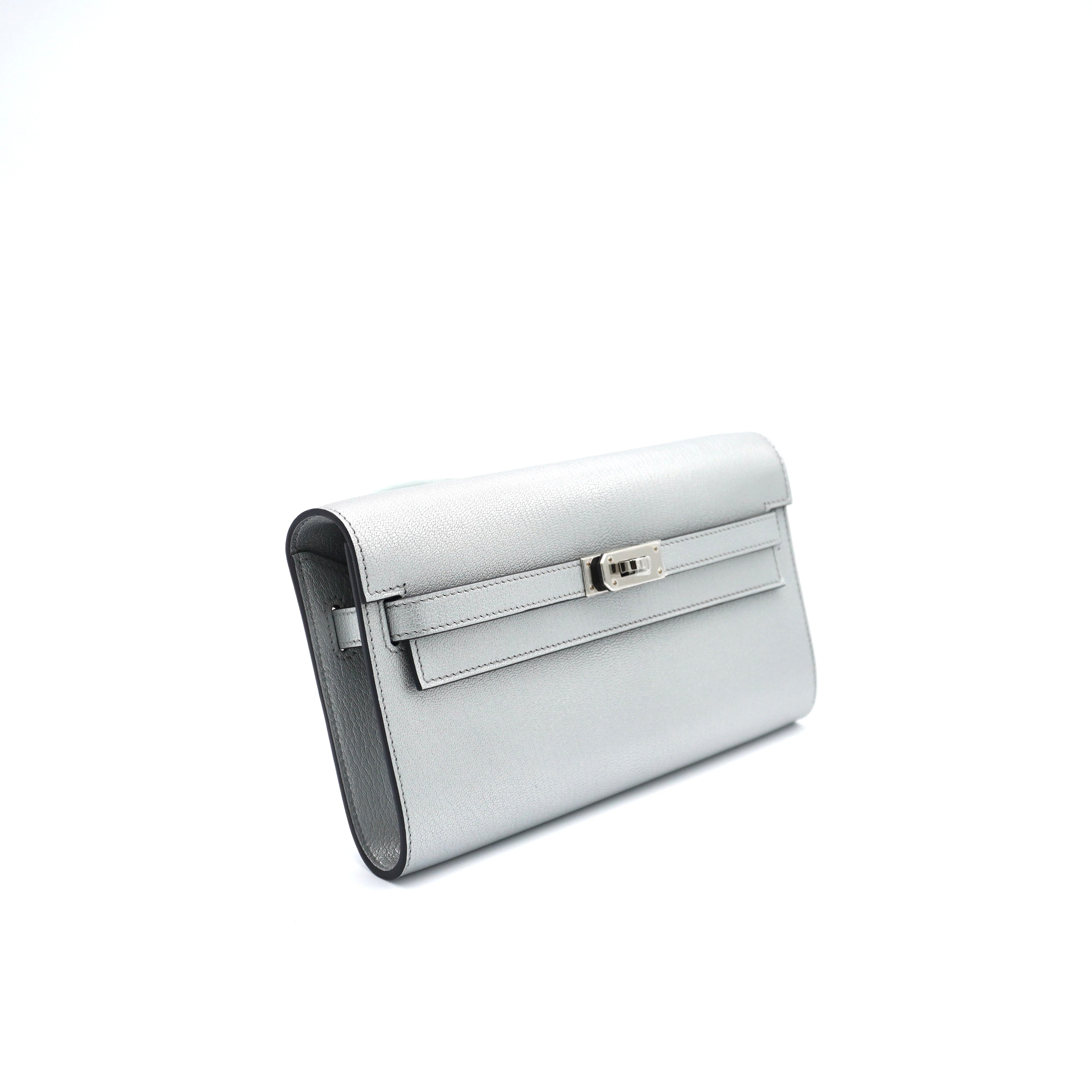 Hermès Kelly To Go Argente Chevre with Palladium Hardware