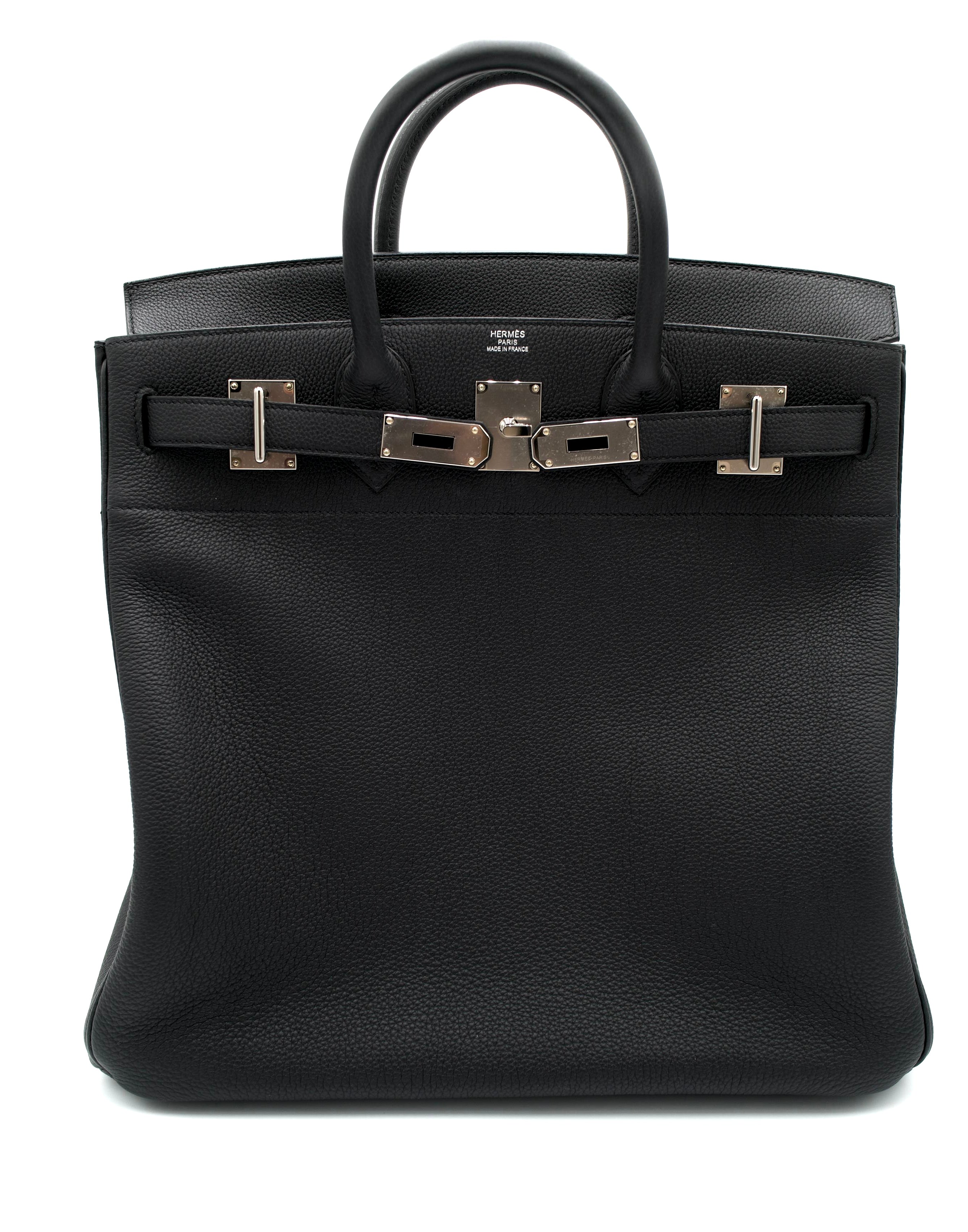 Hermès HAC 40 Black Togo with Palladium Hardware