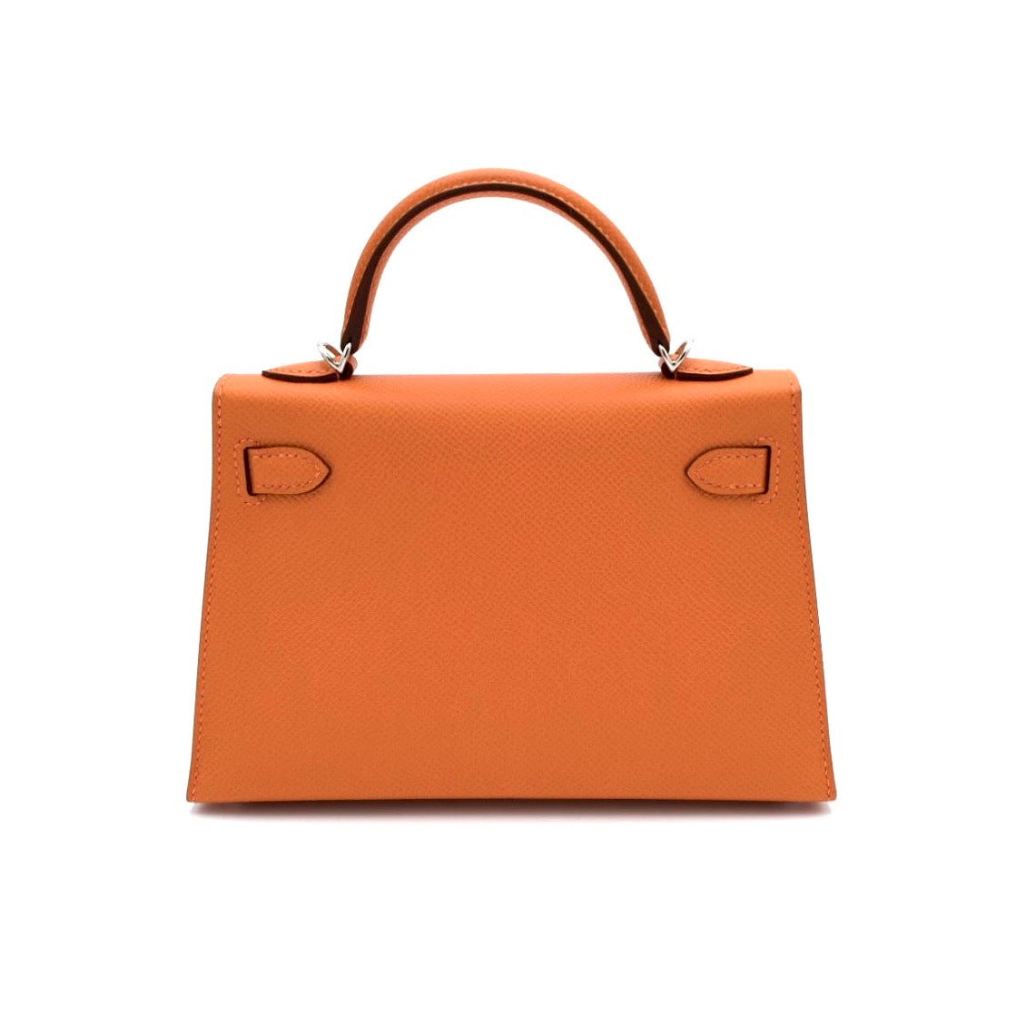 Hermès Mini Kelly II 20 Orange Epsom with Palladium Hardware
