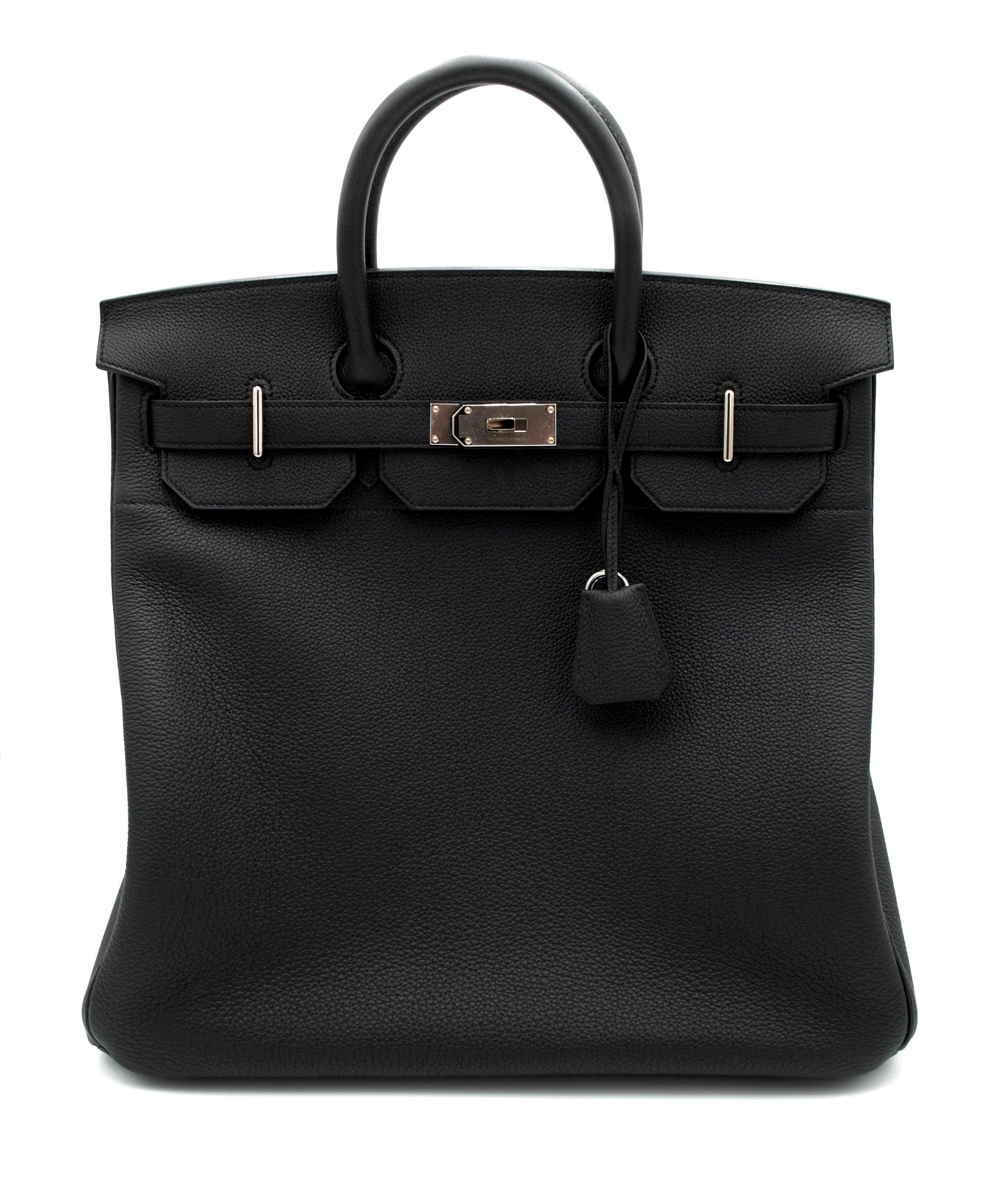 Hermès HAC 40 Black Togo with Palladium Hardware