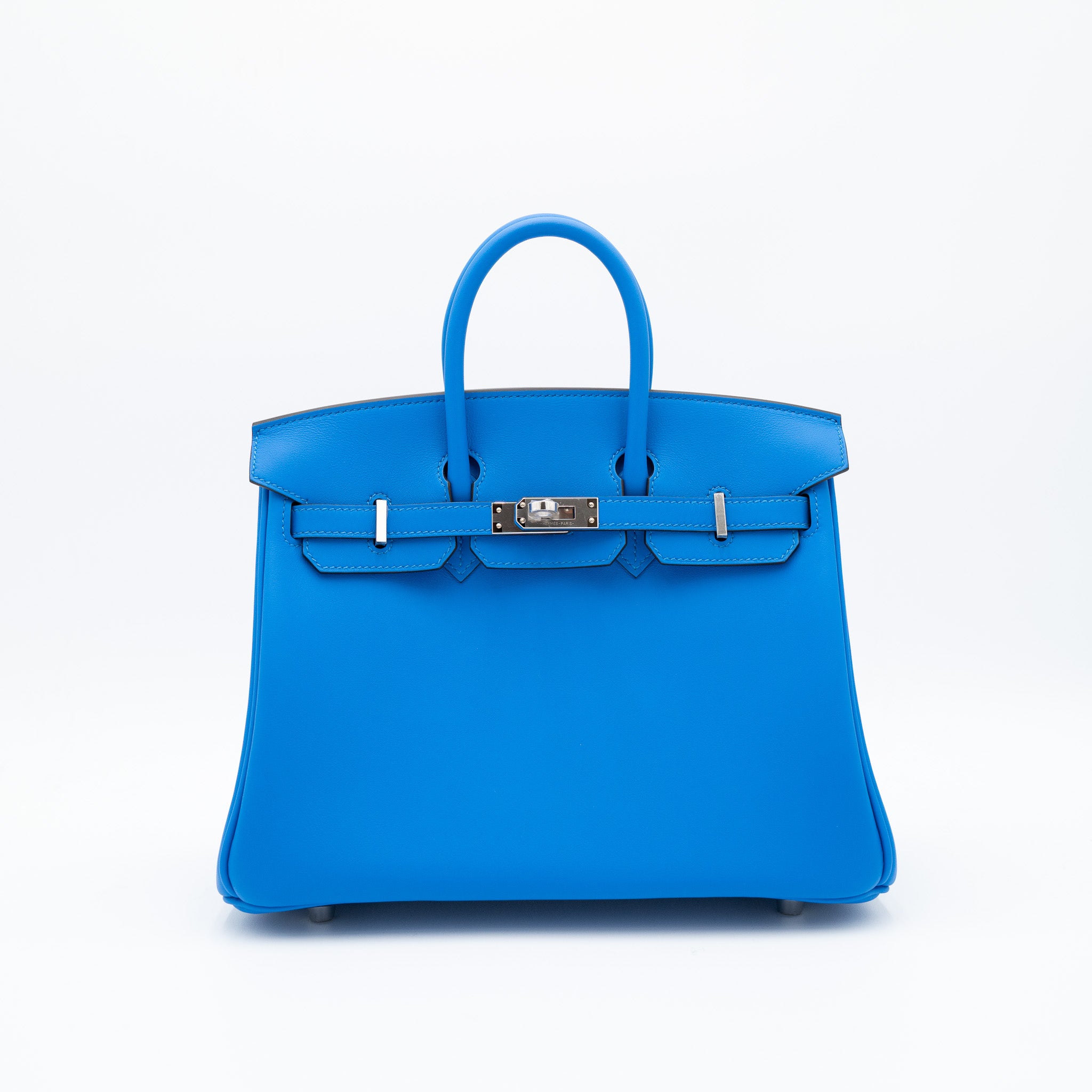 Hermès Birkin 25 Bleu Hydra Swift Palladium Hardware
