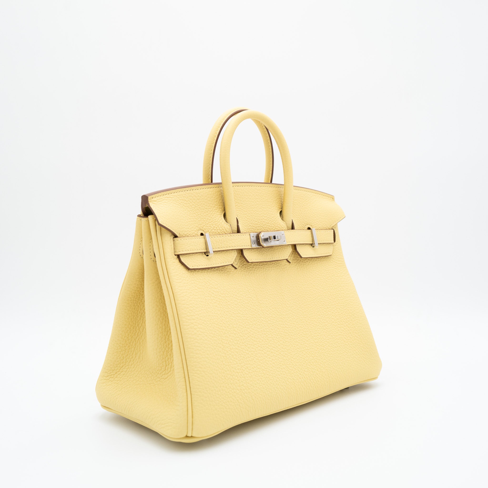 Hermès Birkin 25 Jaune Poussin with Palladium Hardware