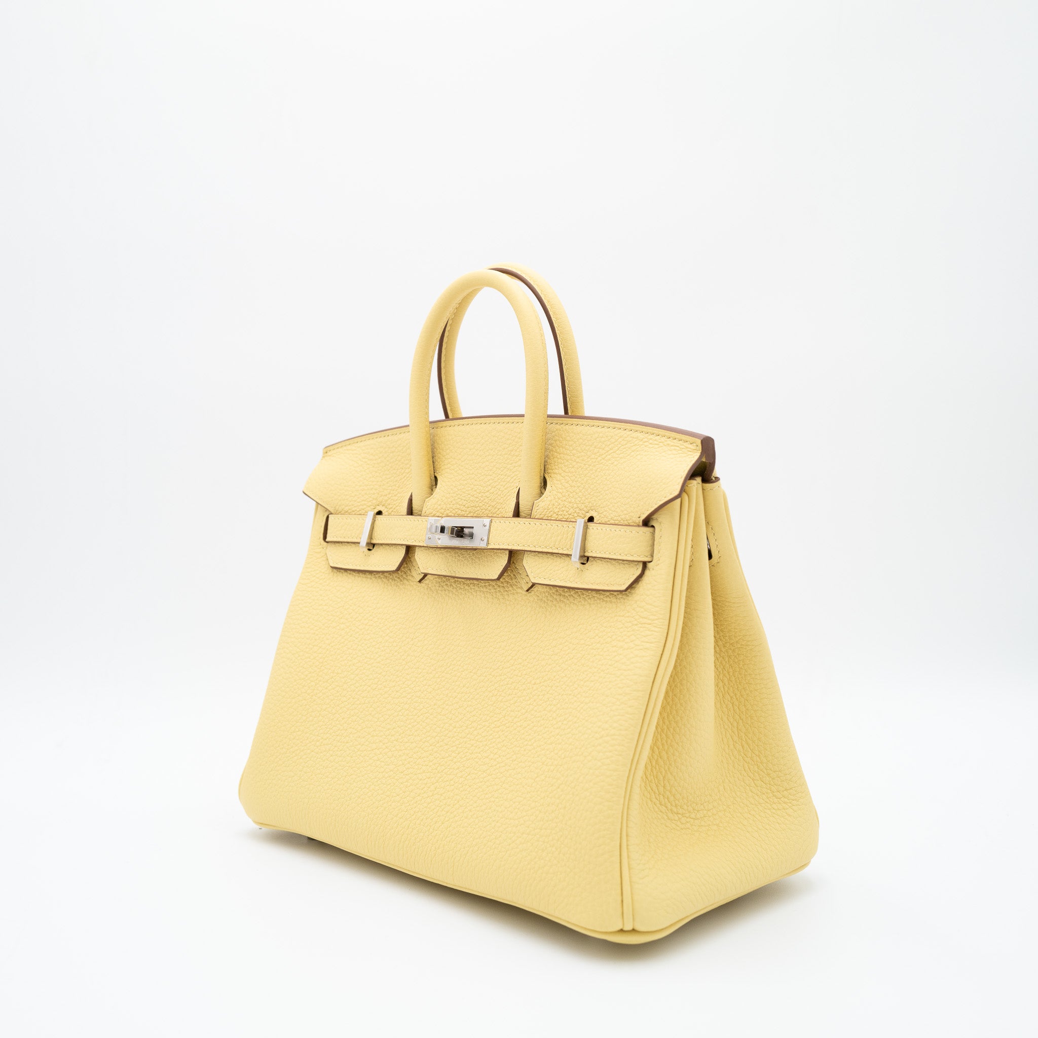 Hermès Birkin 25 Jaune Poussin with Palladium Hardware