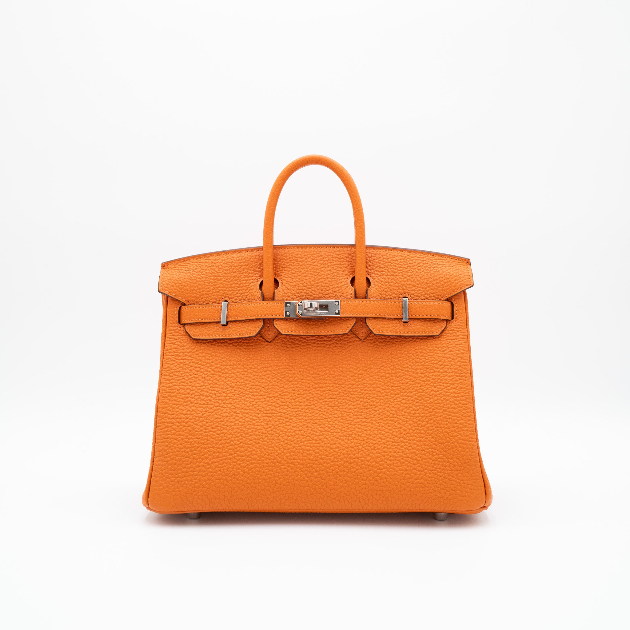 Hermès Birkin 25 Orange Togo Palladium Hardware