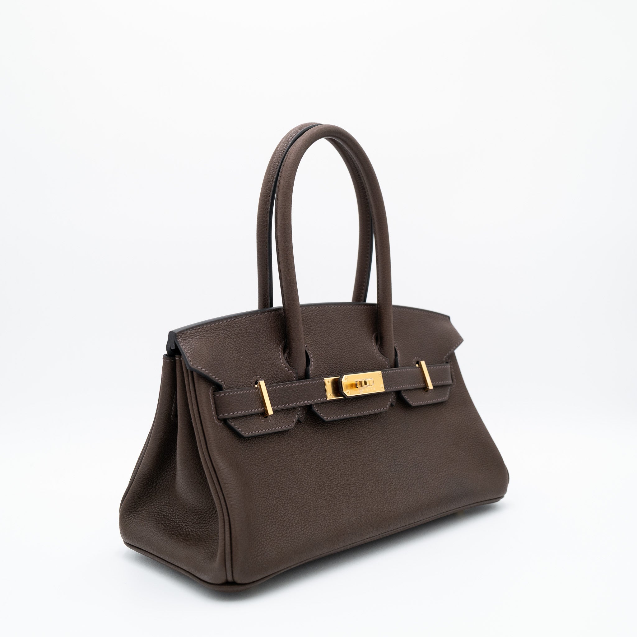 Hermès Birkin 29 Barenia Faubourg Ebene Gold Hardware