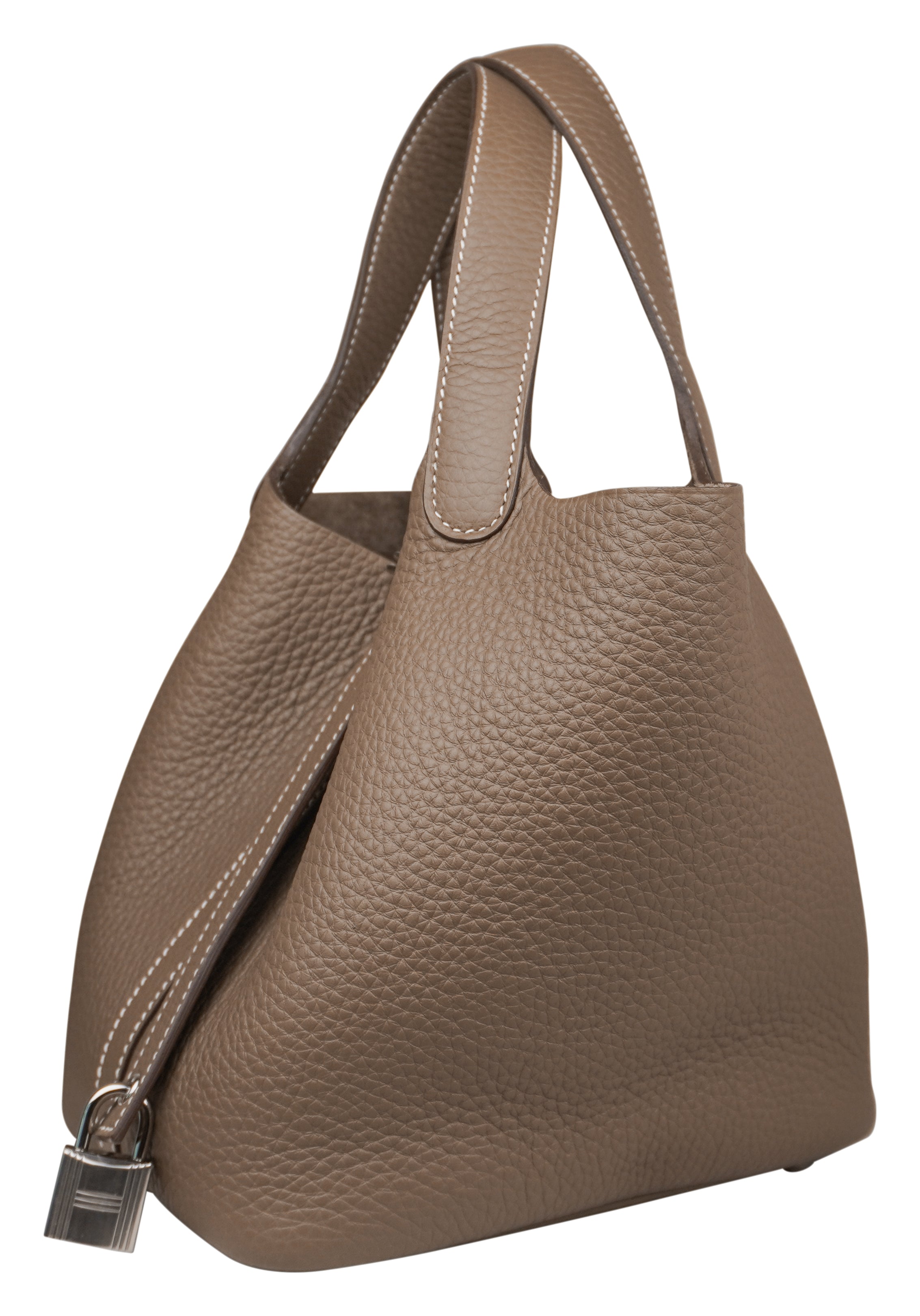 Hermès Picotin 18 Etoupe Taurillon Clemence Palladium